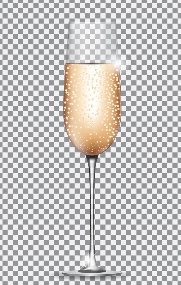 Glass of Champagne vector