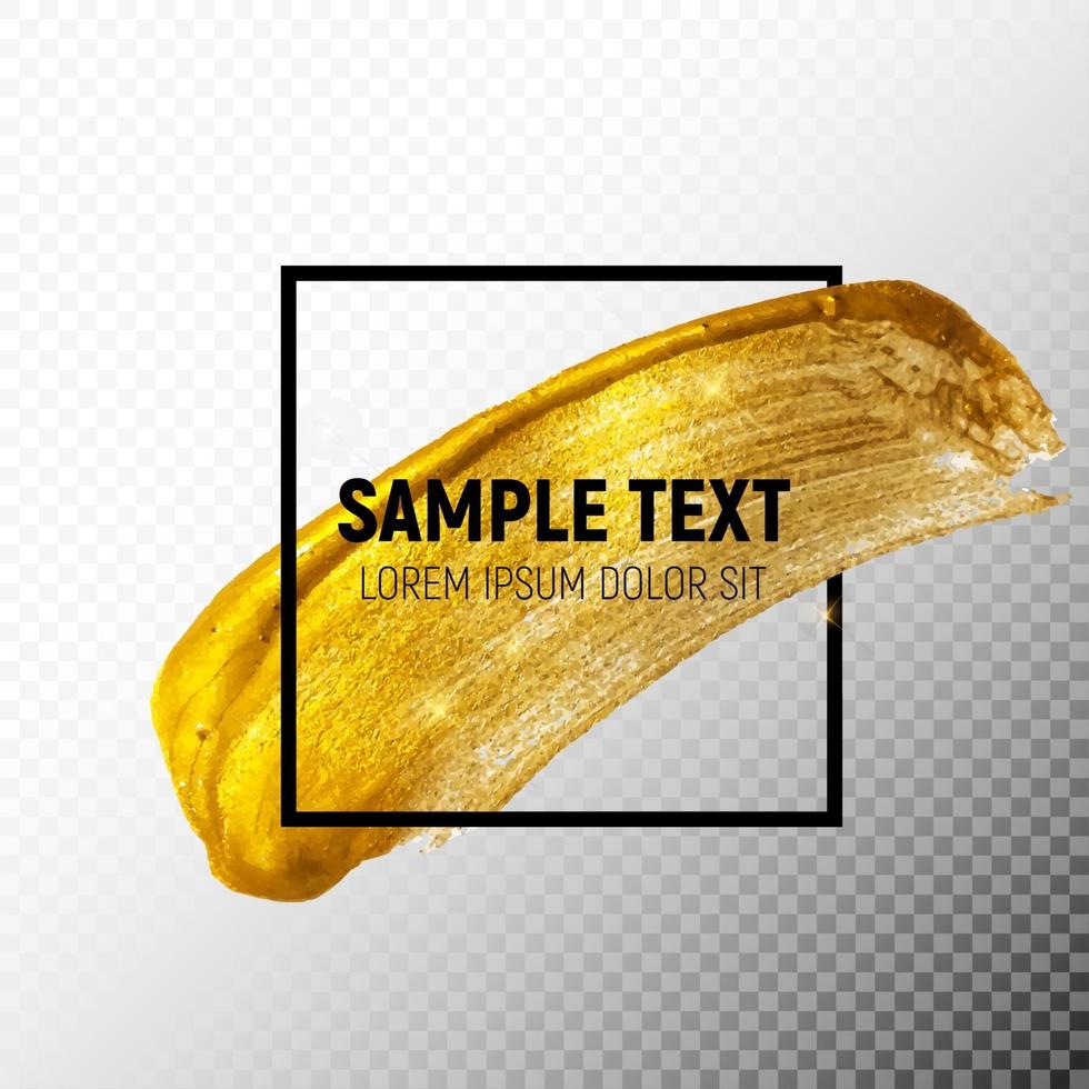 Gold Paint Glittering Textured Art Illustration vector