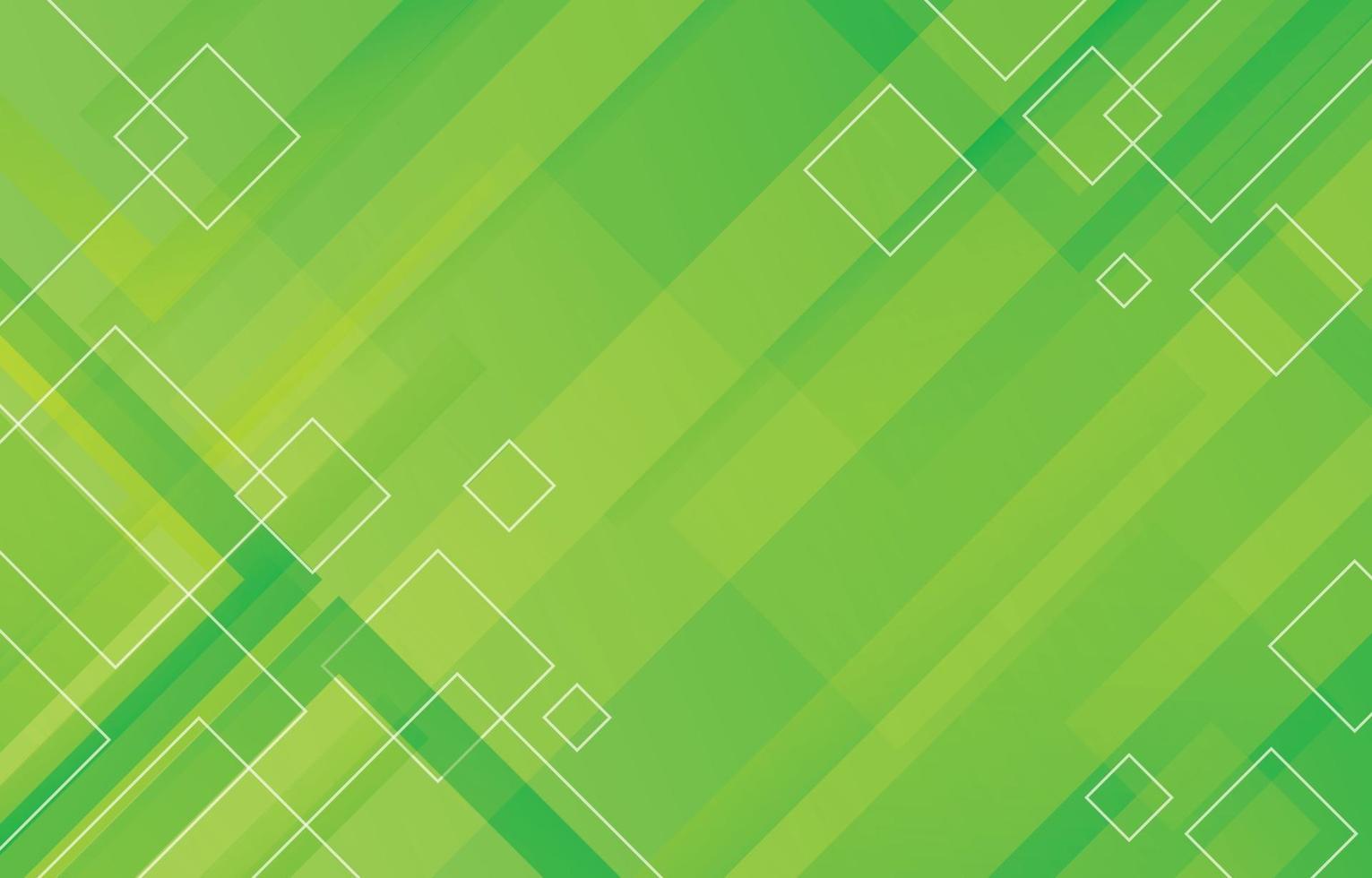 Square Geometric Green Color Background vector