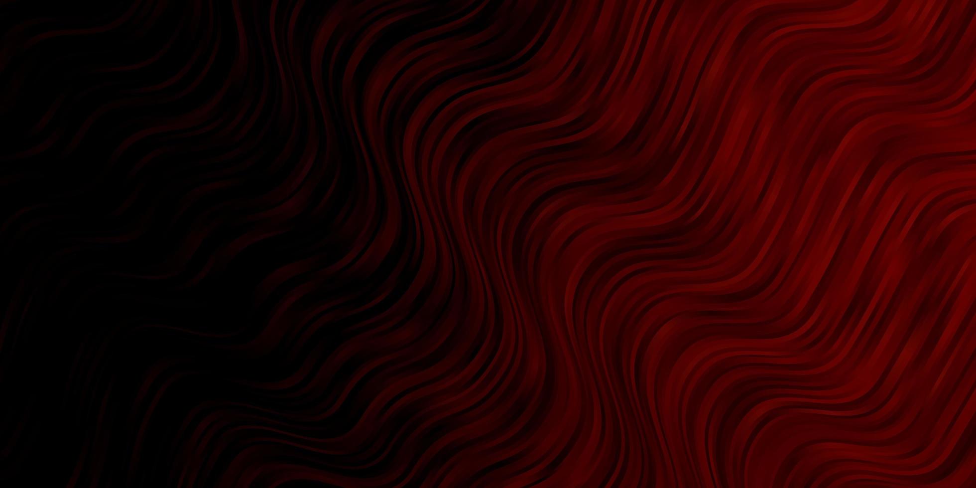 Diseño vectorial rojo oscuro con arco circular. muestra brillante con formas y líneas curvas de colores. patrón para comerciales, anuncios. vector