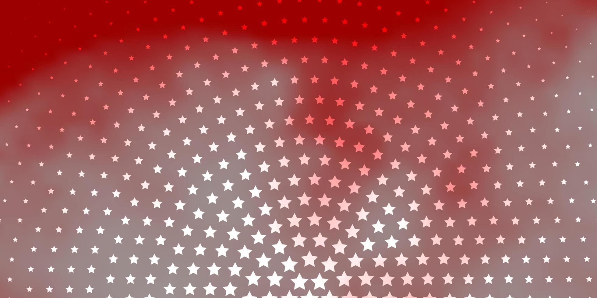 Light Red vector texture with beautiful stars. Shining colorful illustration with small and big stars. Pattern for websites, landing pages.