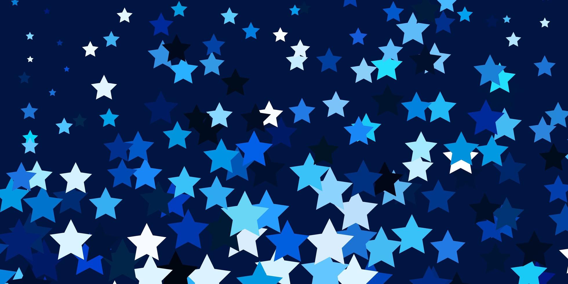 Light BLUE vector layout with bright stars. Colorful illustration with abstract gradient stars. Theme for cell phones.