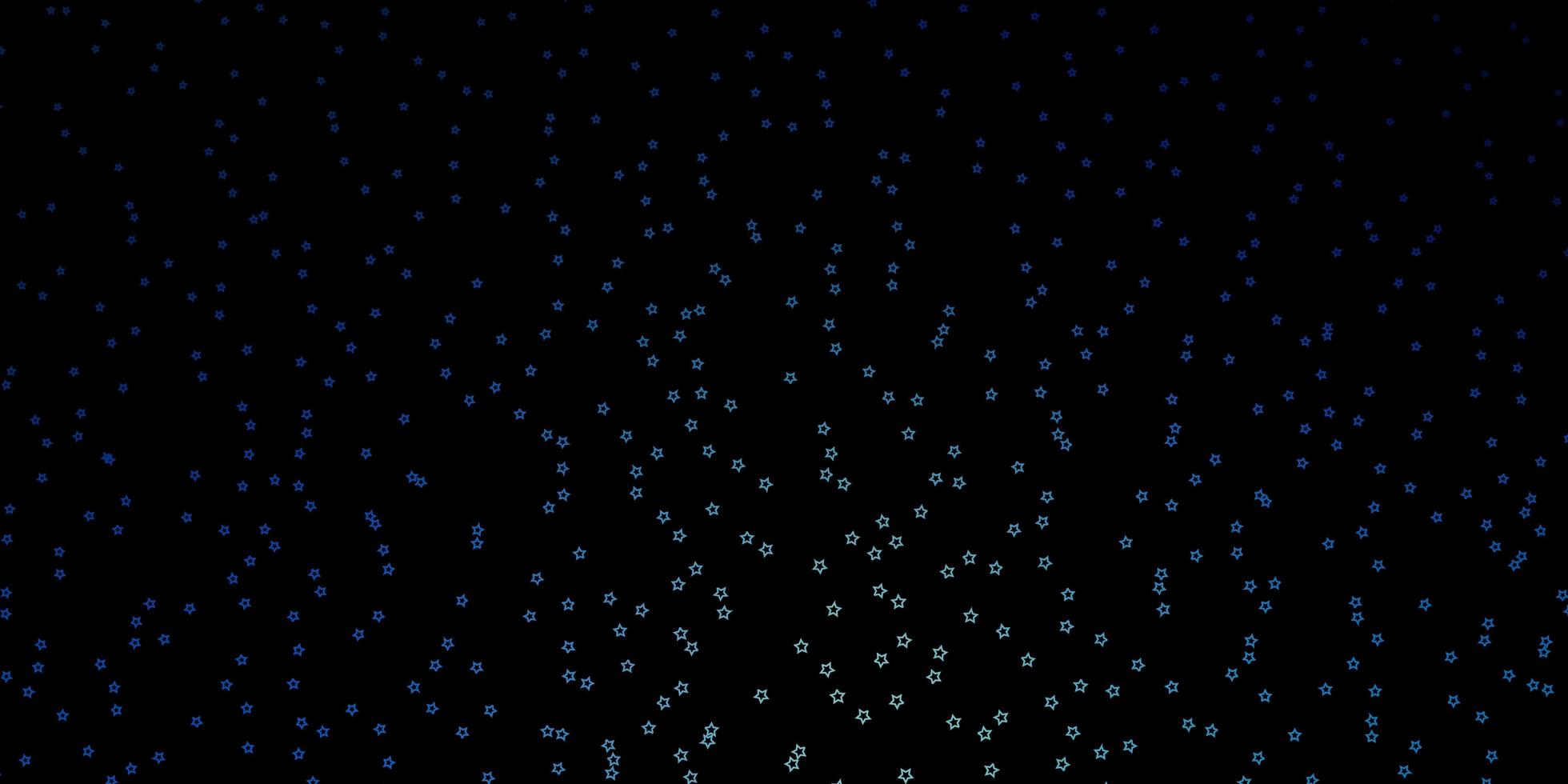 patrón de vector azul oscuro con estrellas abstractas. Ilustración colorida con estrellas de degradado abstracto. tema para teléfonos celulares.