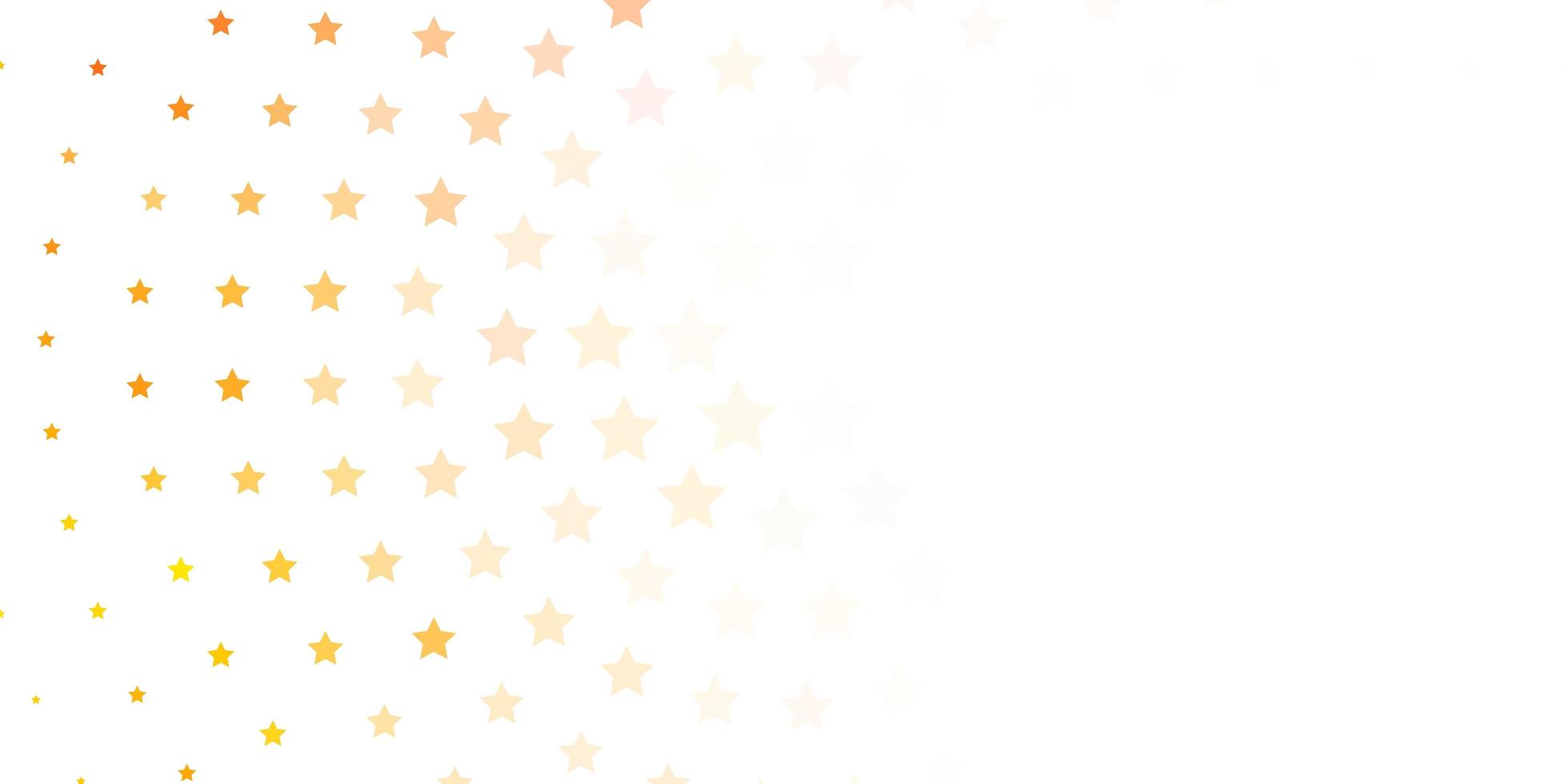 Light Orange vector pattern with abstract stars. Colorful illustration in abstract style with gradient stars. Pattern for new year ad, booklets.