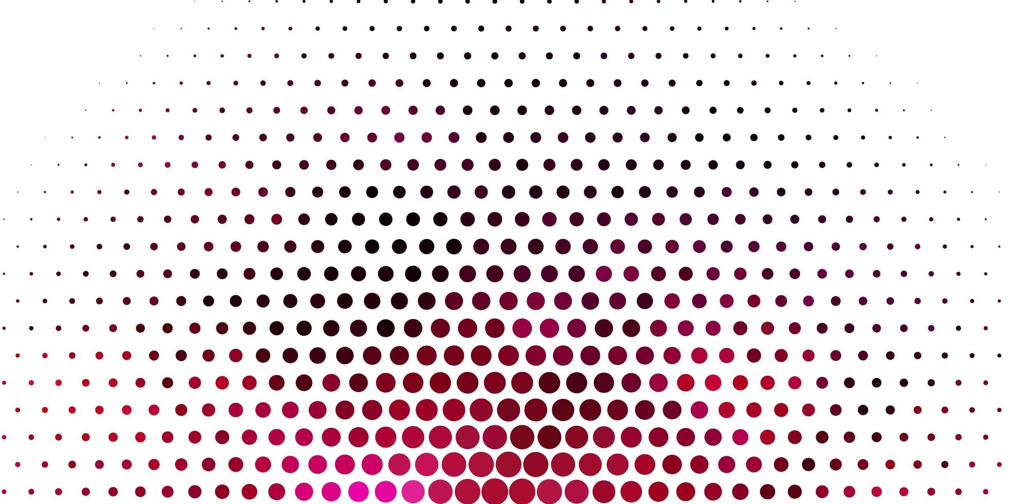 plantilla de vector rosa claro con círculos. Ilustración con un conjunto de esferas abstractas coloridas brillantes. patrón para sitios web.