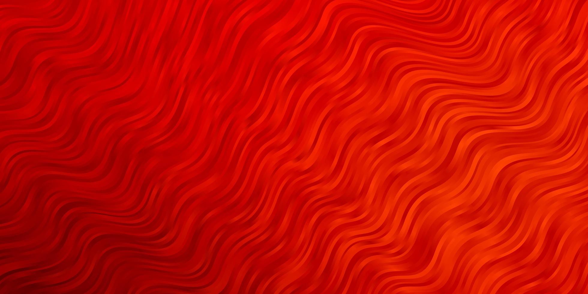 Light Red vector background with bent lines. Abstract illustration with gradient bows. Template for cellphones.