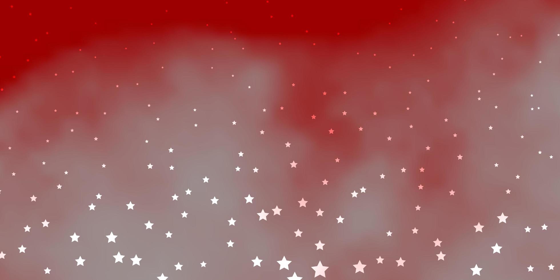 plantilla de vector rojo oscuro con estrellas de neón. colorida ilustración en estilo abstracto con estrellas de degradado. patrón para envolver regalos.