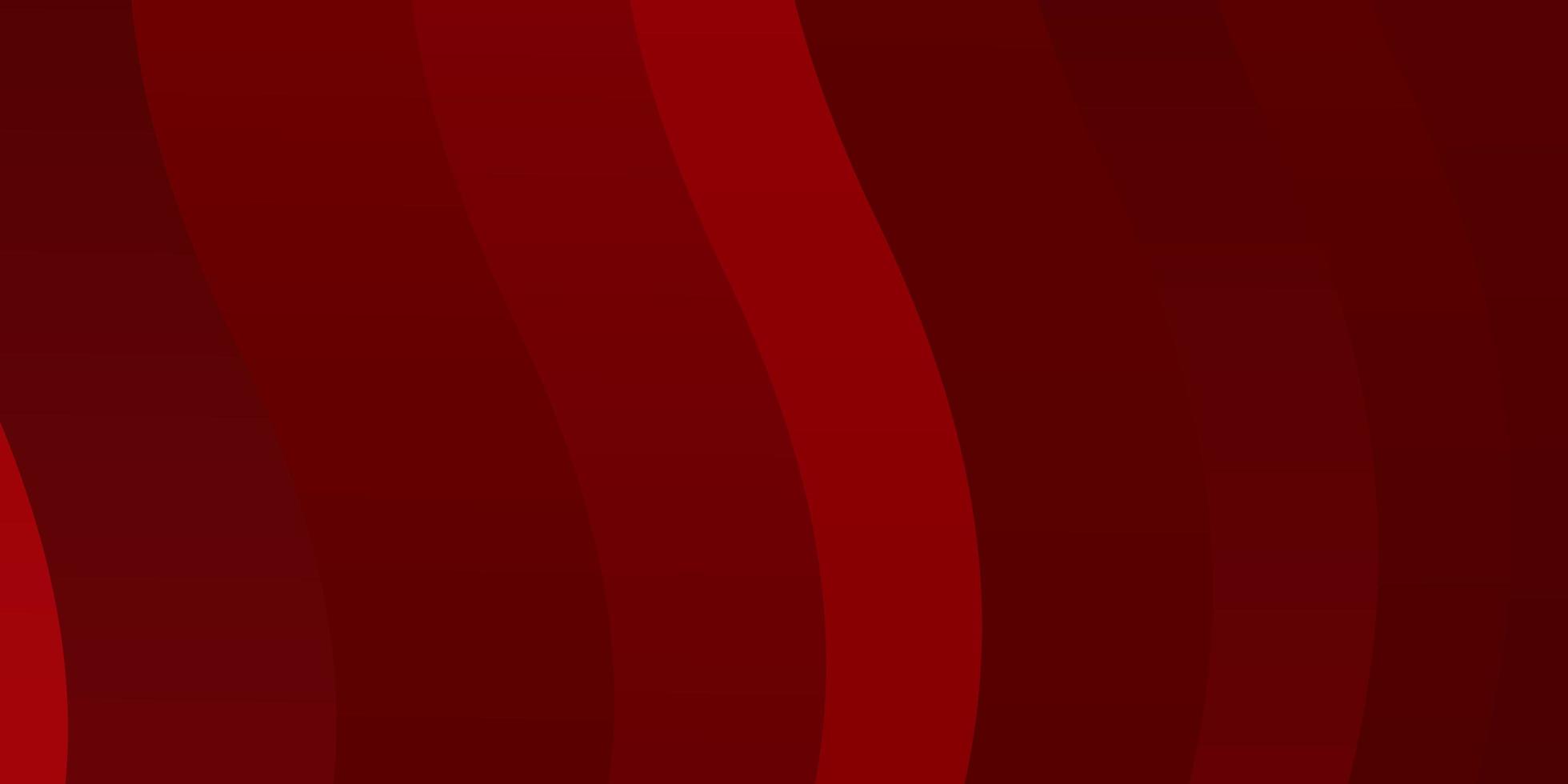 Light Red vector layout with curves. Bright illustration with gradient circular arcs. Pattern for commercials, ads.