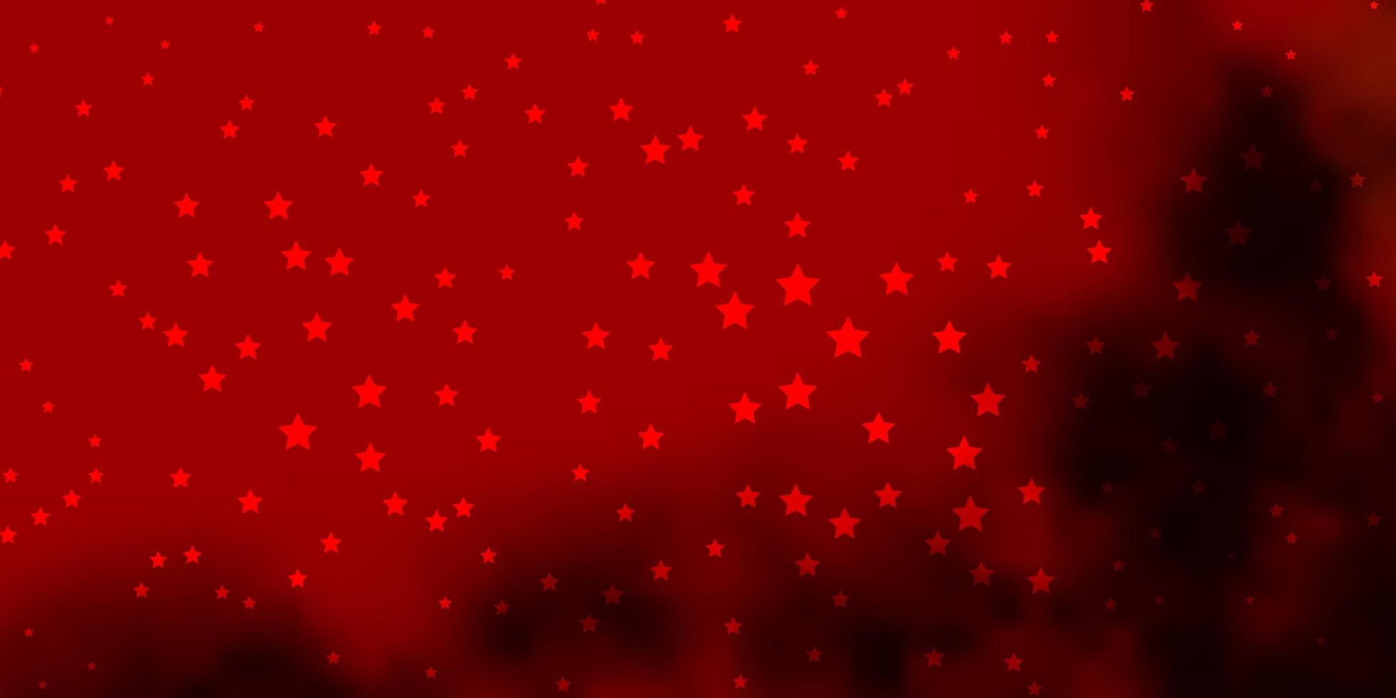 diseño de vector rojo oscuro, amarillo con estrellas brillantes. Ilustración abstracta geométrica moderna con estrellas. mejor diseño para su anuncio, cartel, banner.