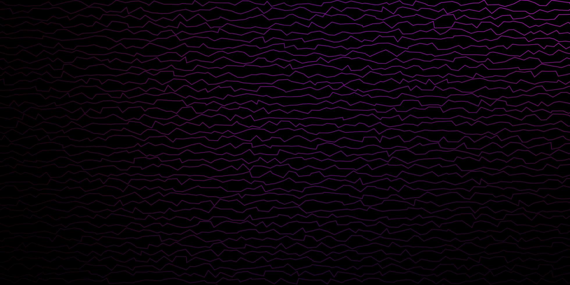 Fondo de vector rosa oscuro con líneas torcidas. Ilustración abstracta con arcos degradados. diseño inteligente para tus promociones.