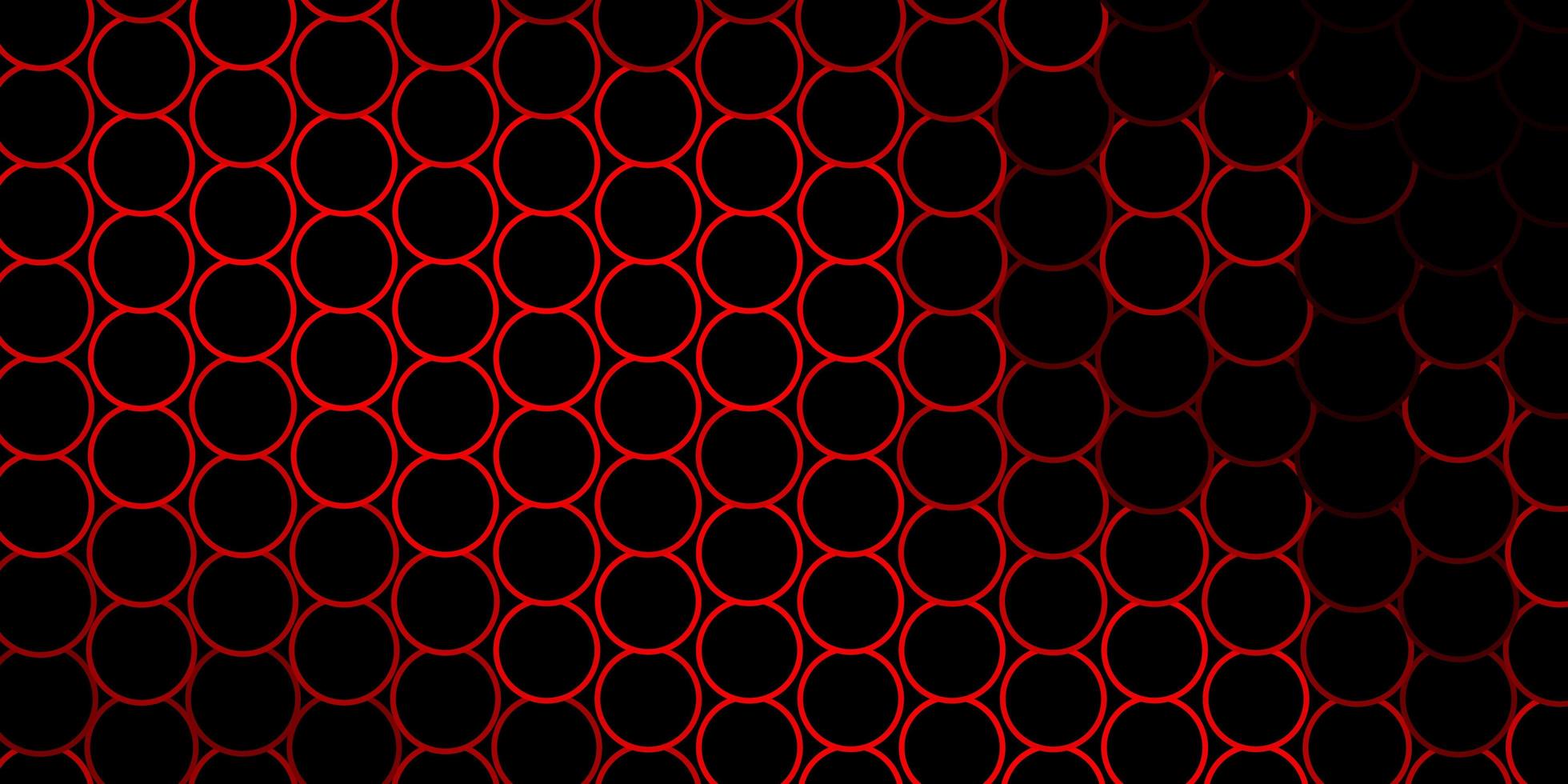 Dark Red vector pattern with circles. Glitter abstract illustration with colorful drops. Pattern for websites, landing pages.