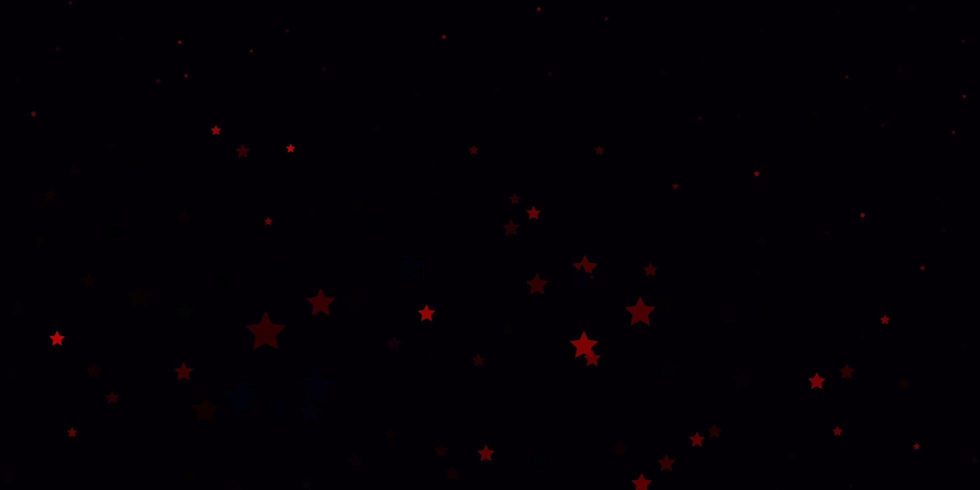 Dark Red vector layout with bright stars. Colorful illustration with abstract gradient stars. Pattern for websites, landing pages.
