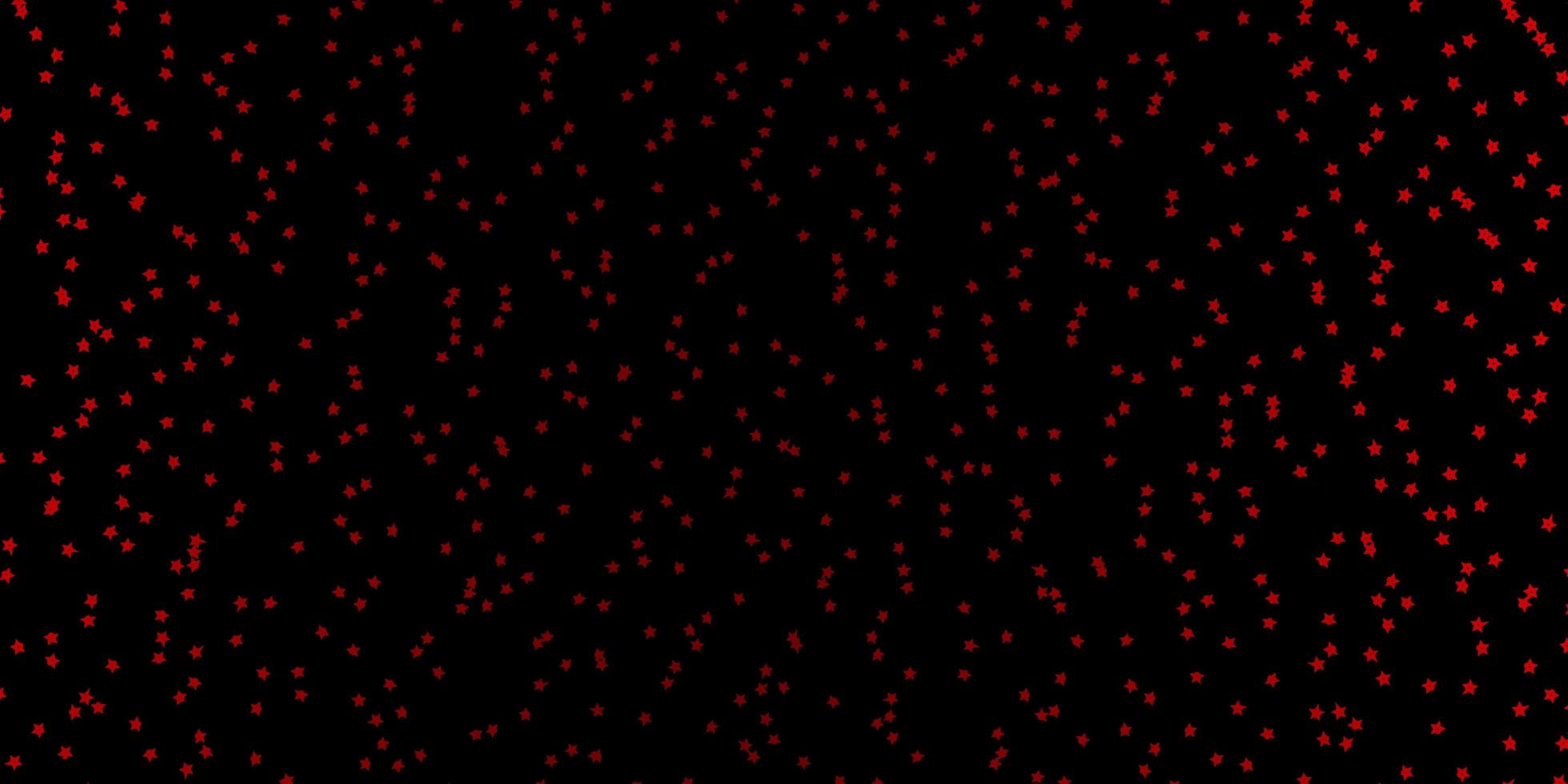 Dark Red vector background with colorful stars. Shining colorful illustration with small and big stars. Pattern for wrapping gifts.