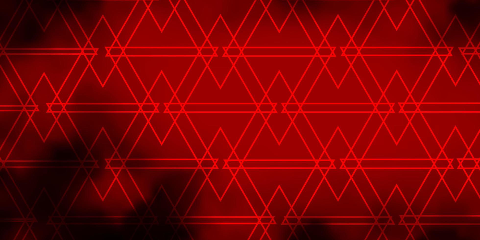 Dark Red vector texture with lines, triangles. Modern gradient illustration with colorful triangles. Pattern for booklets, leaflets