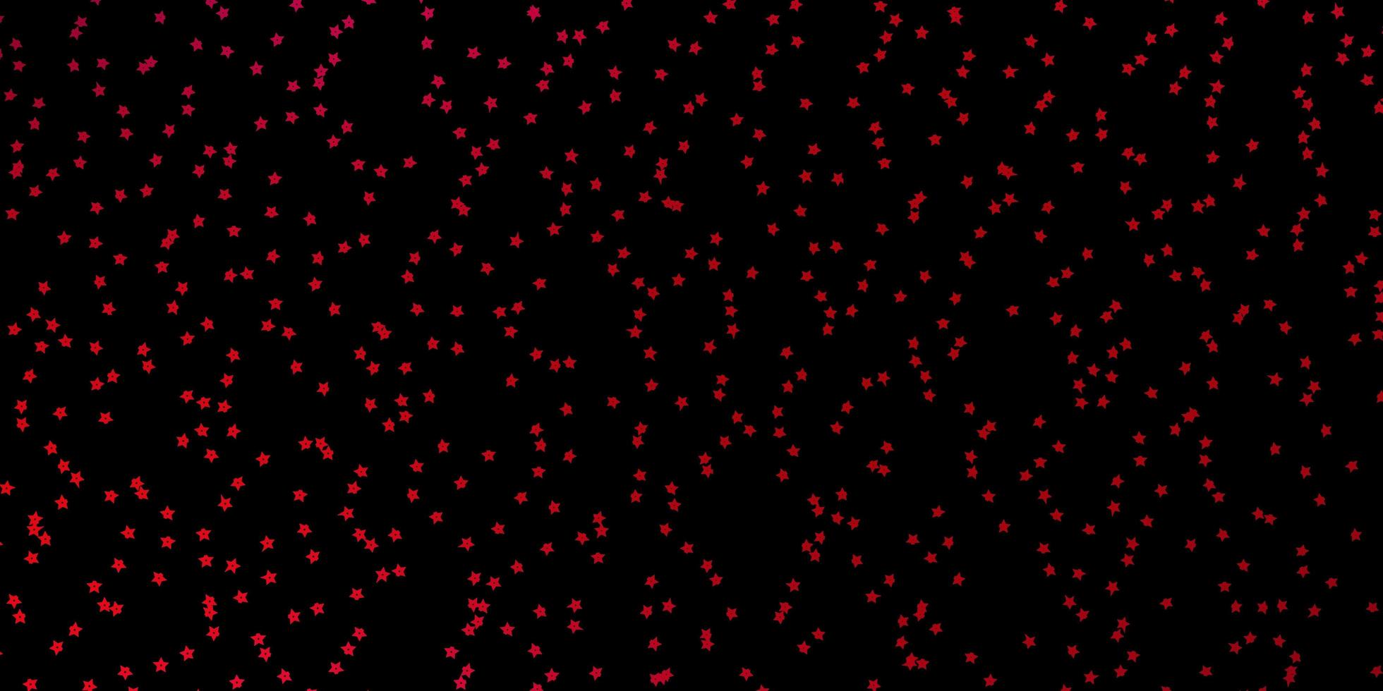 Dark Red vector layout with bright stars. Colorful illustration with abstract gradient stars. Pattern for websites, landing pages.