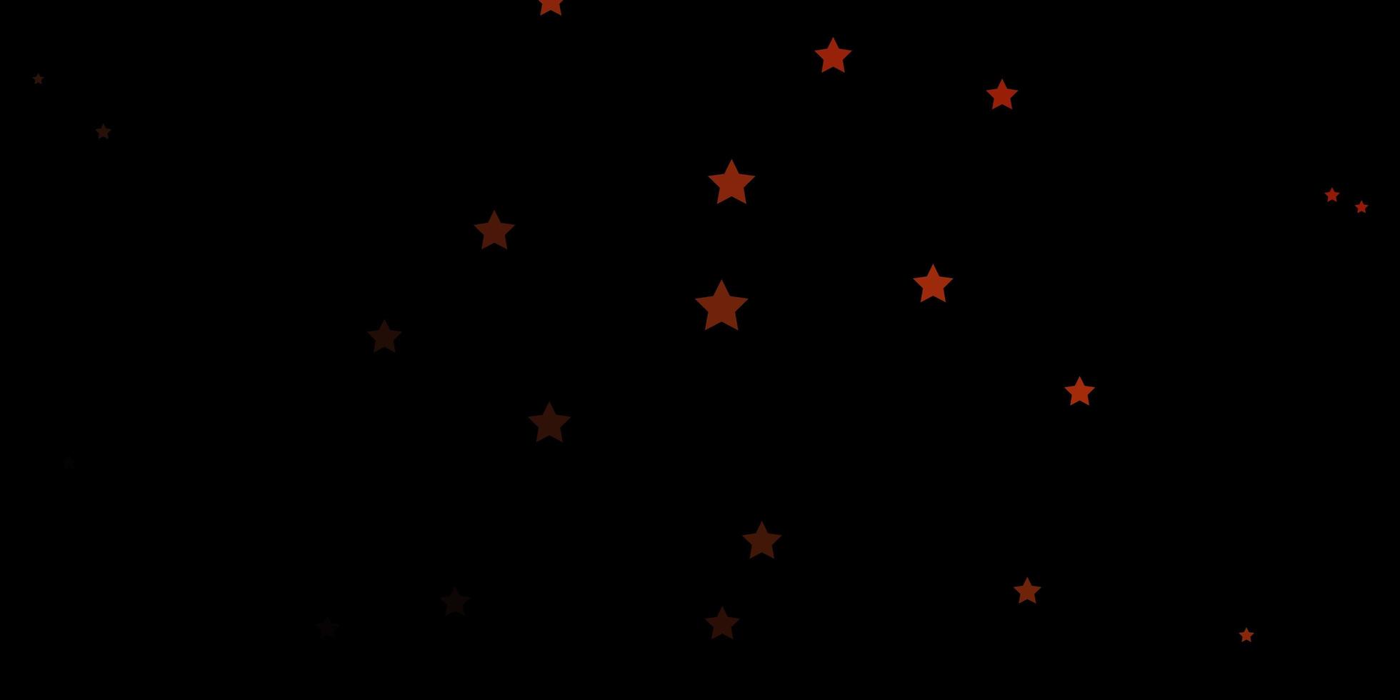 Dark Red vector background with small and big stars. Modern geometric abstract illustration with stars. Theme for cell phones.
