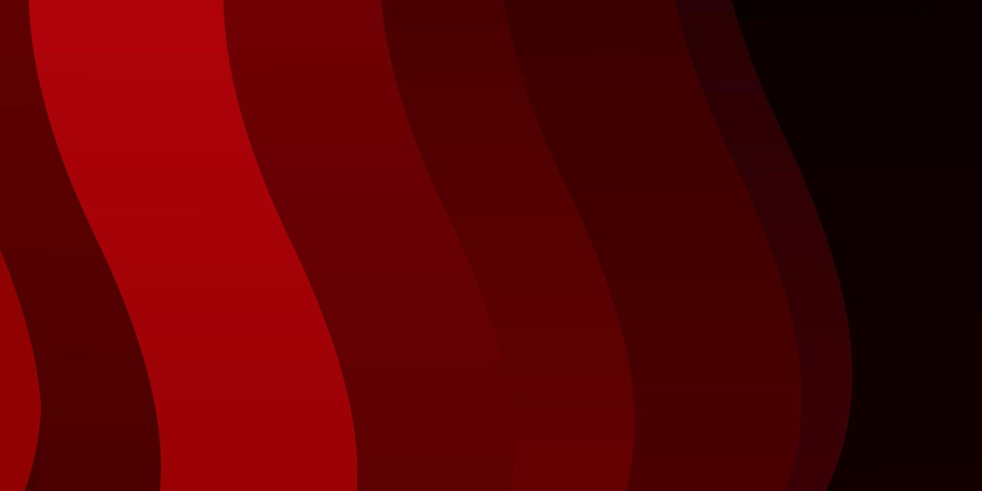 Dark Red vector texture with curves. Illustration in halftone style with gradient curves. Pattern for websites, landing pages.
