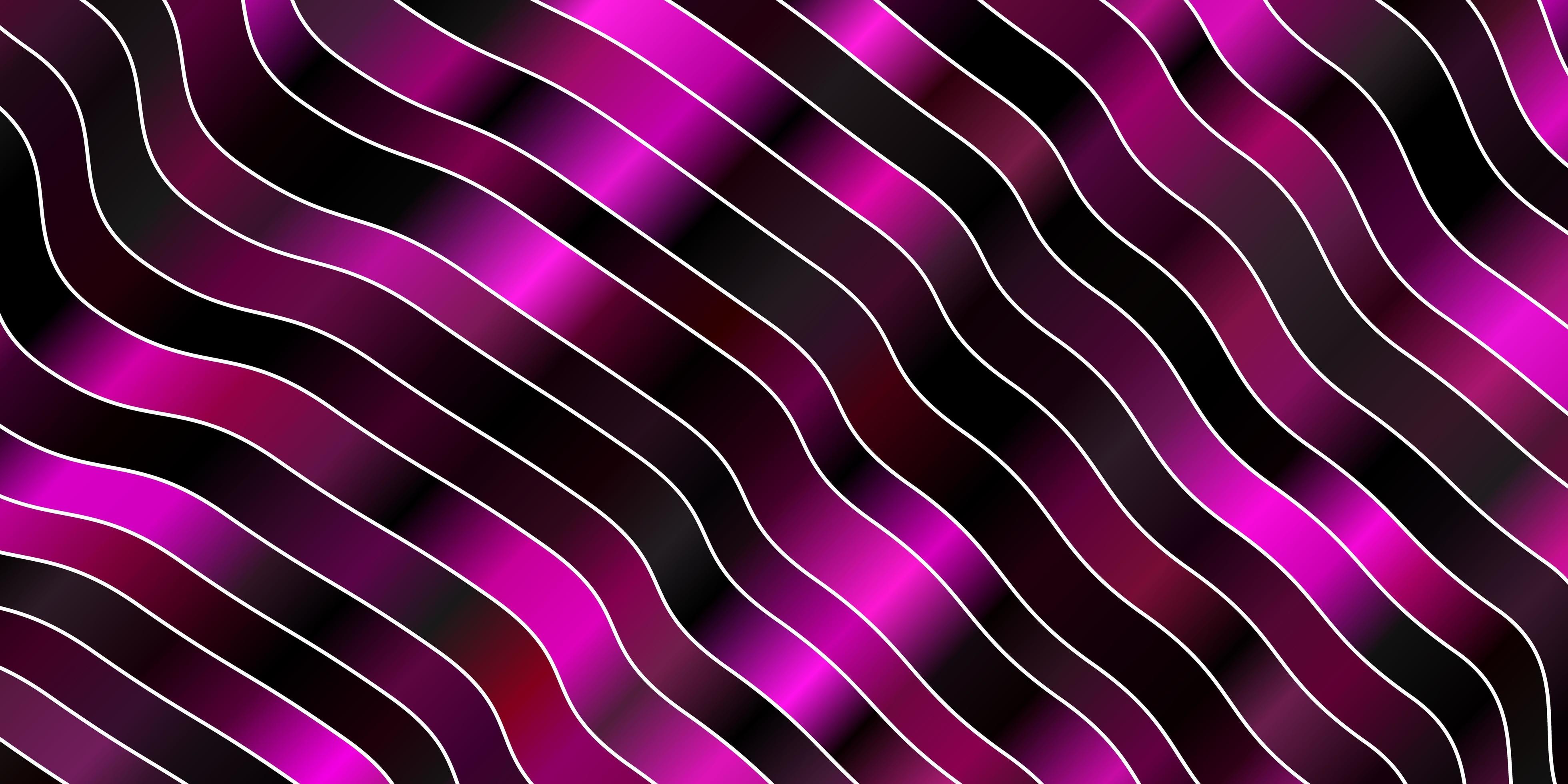 Dark Pink vector background with curves. Brand new colorful ...