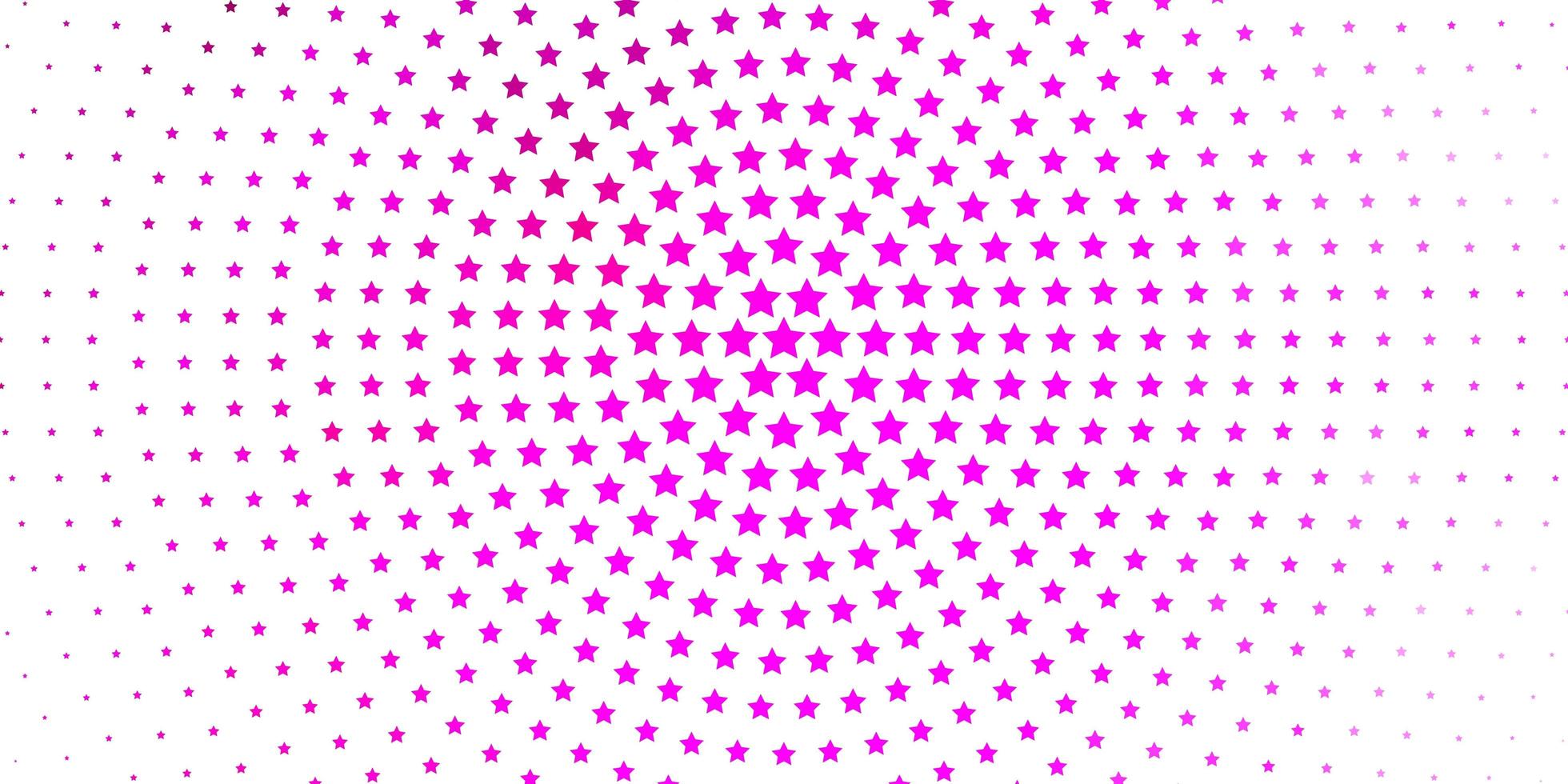 Light Pink vector background with small and big stars. Colorful illustration in abstract style with gradient stars. Best design for your ad, poster, banner.