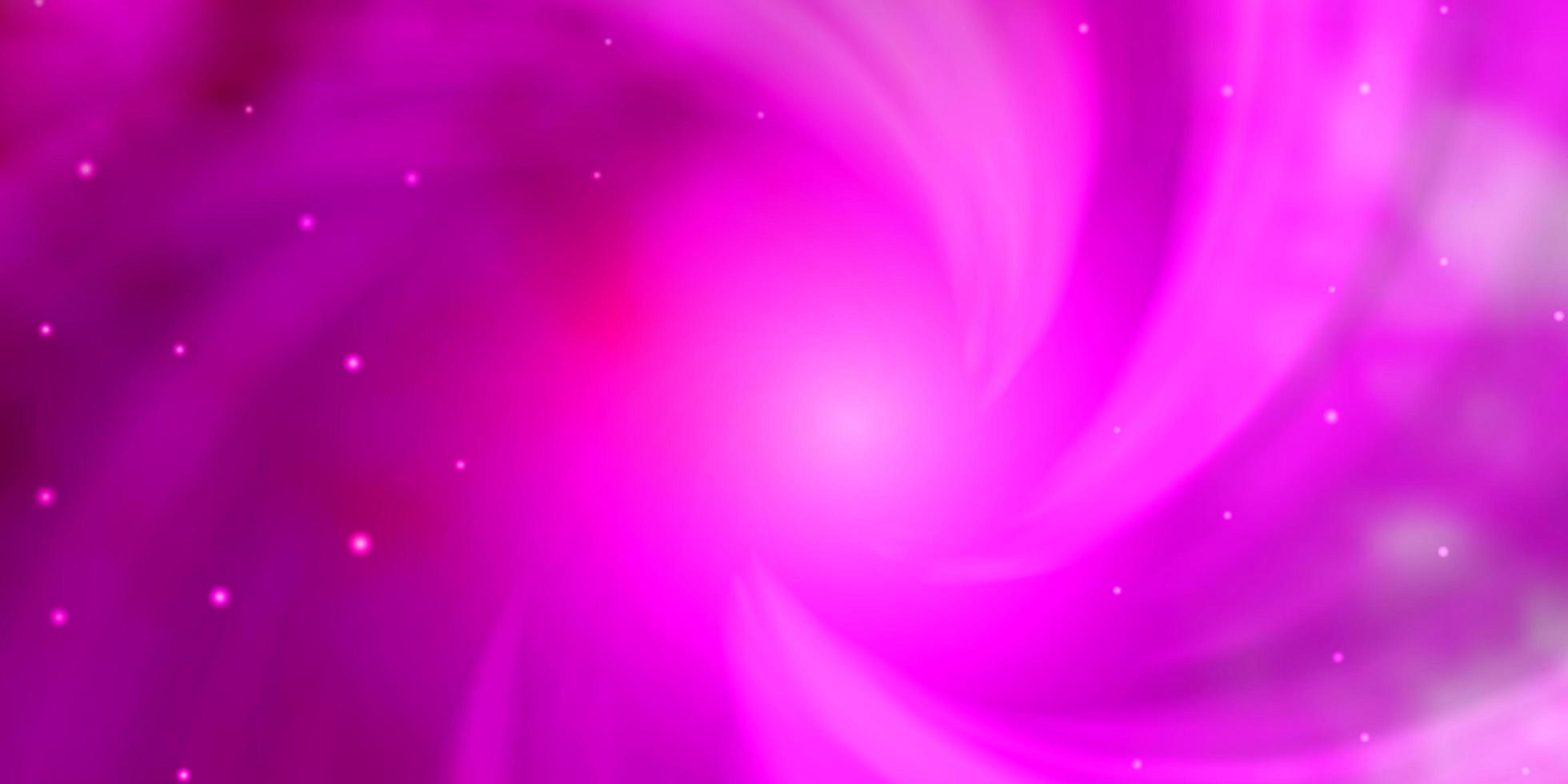 textura de vector de color rosa claro con hermosas estrellas. colorida ilustración en estilo abstracto con estrellas de degradado. tema para teléfonos celulares.