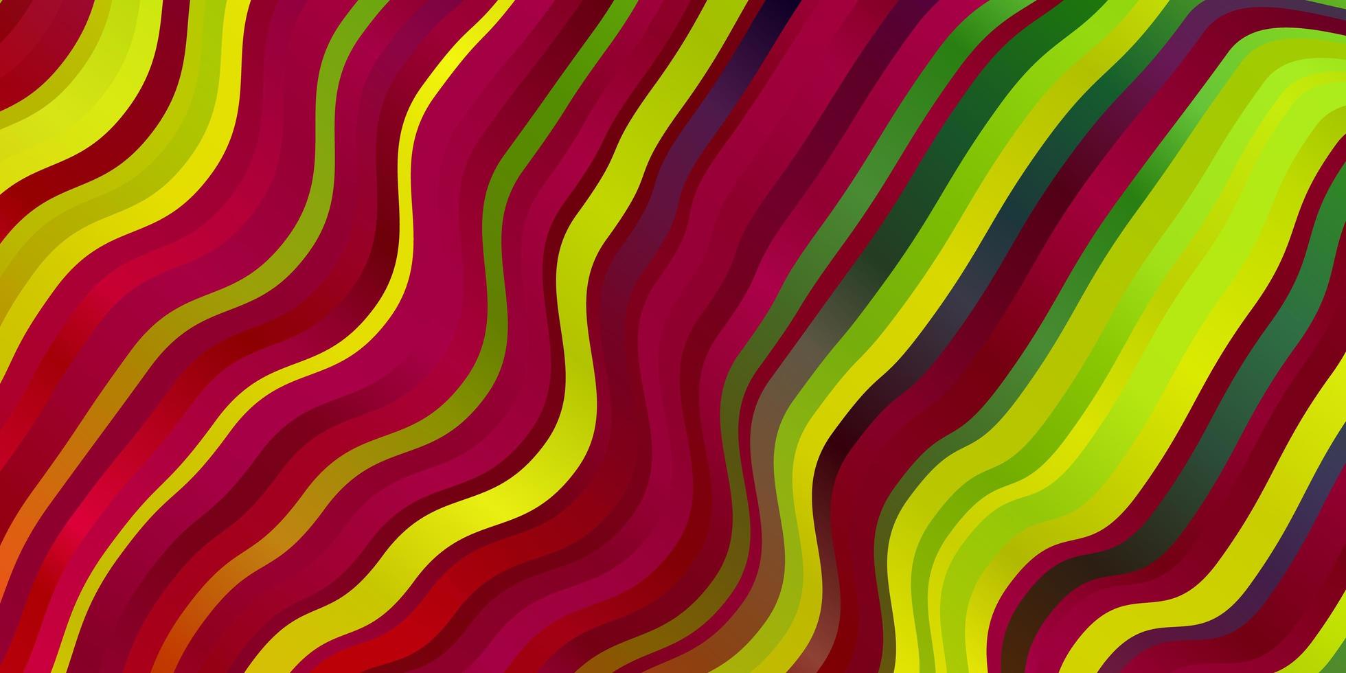 textura de vector multicolor claro con arco circular. colorida ilustración en estilo abstracto con líneas dobladas. patrón para comerciales, anuncios.