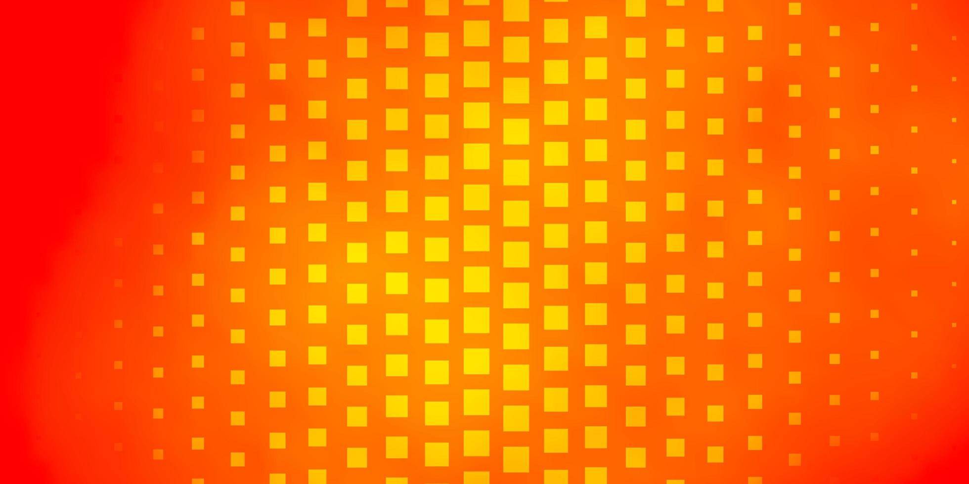 Fondo de vector naranja claro en estilo poligonal. Ilustración de degradado abstracto con rectángulos. patrón para sitios web, páginas de destino.