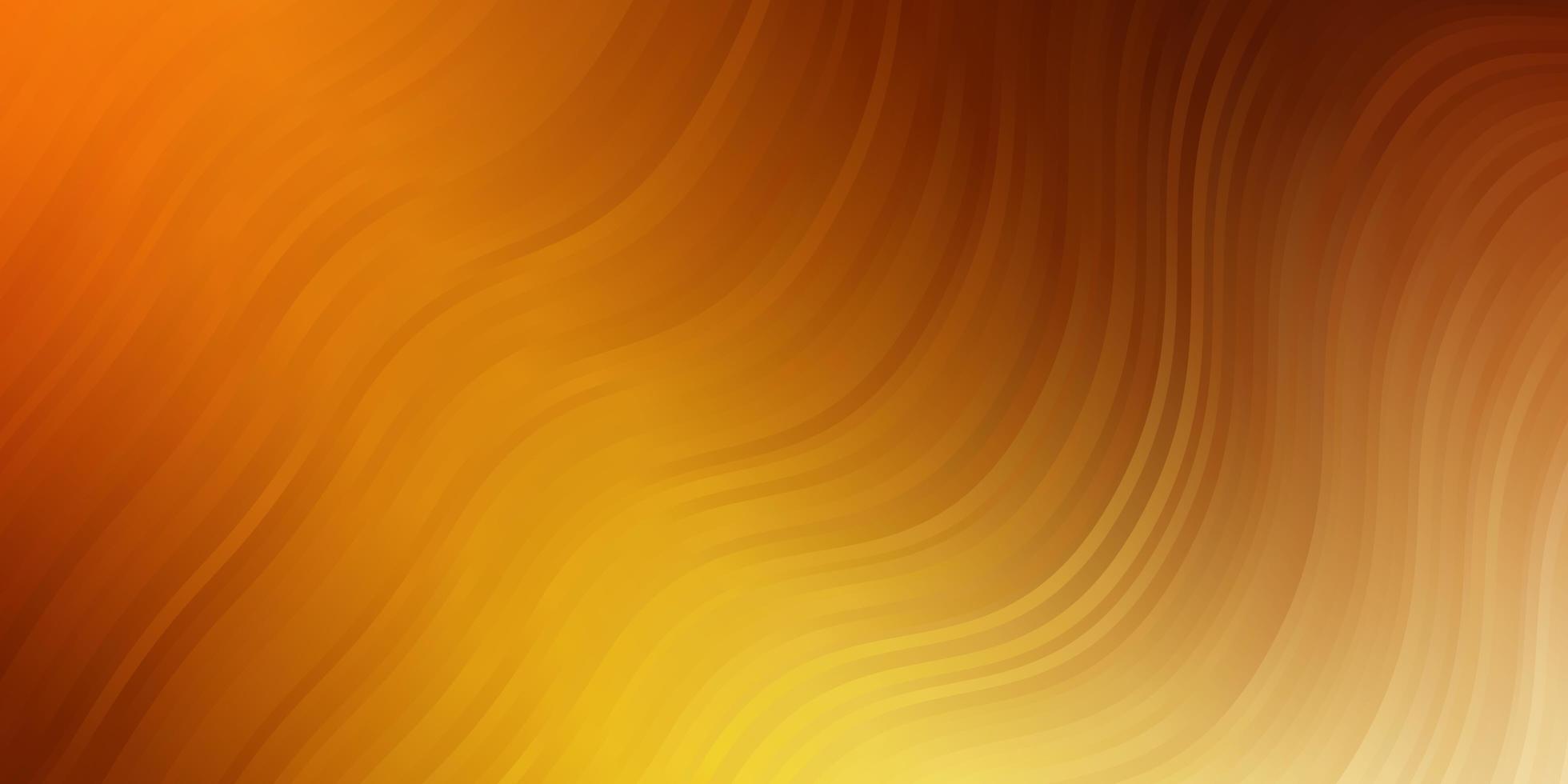 Light Orange vector background with bows. Abstract gradient illustration with wry lines. Smart design for your promotions.