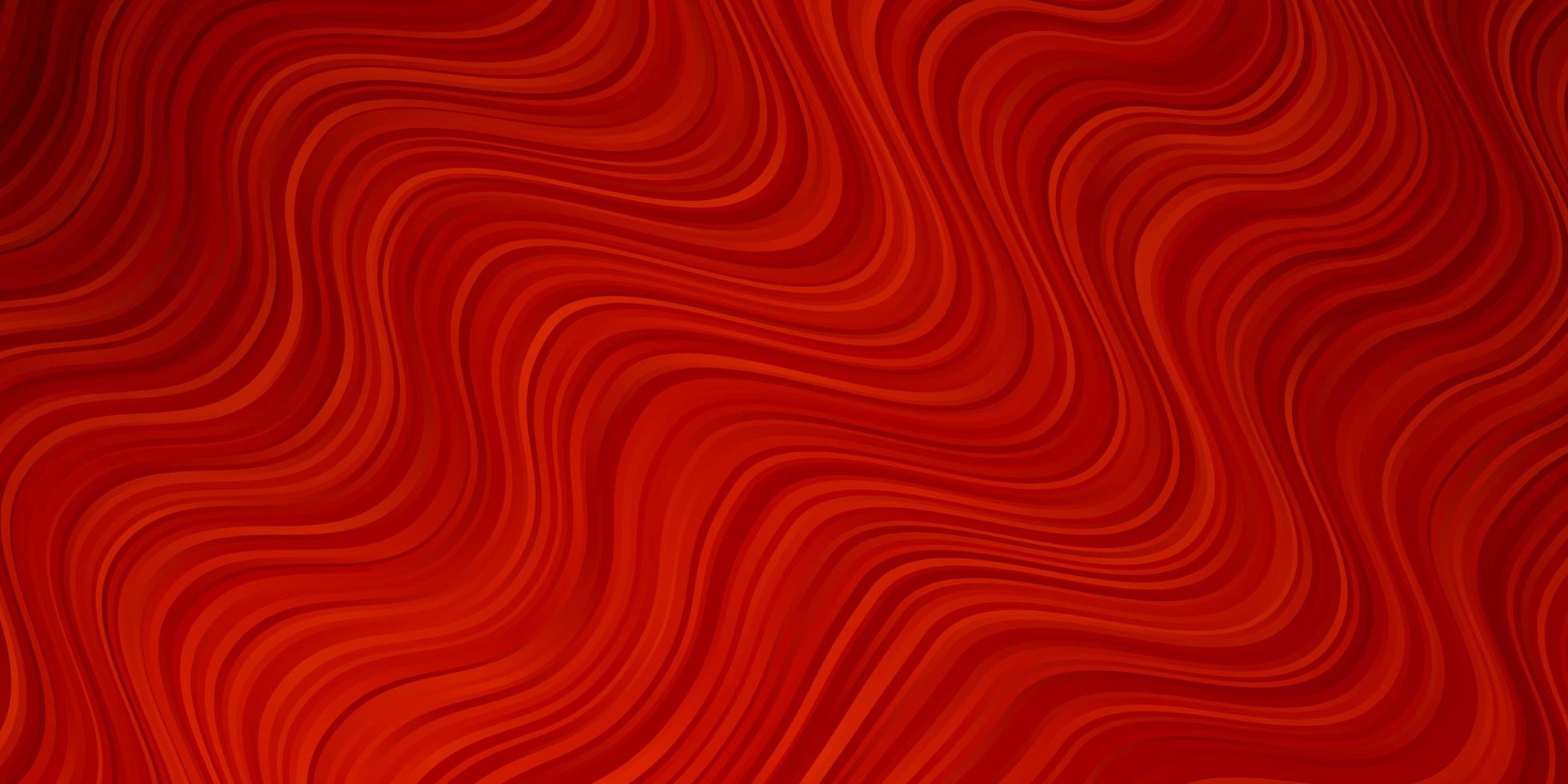 Light Orange vector background with wry lines. Illustration in abstract style with gradient curved. Template for your UI design.