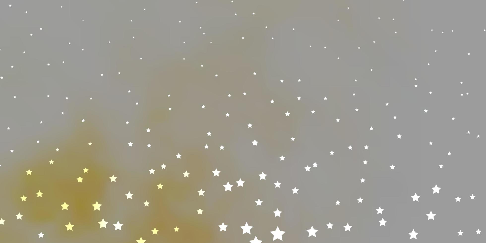 Plantilla de vector naranja oscuro con estrellas de neón. colorida ilustración en estilo abstracto con estrellas de degradado. mejor diseño para su anuncio, cartel, banner.