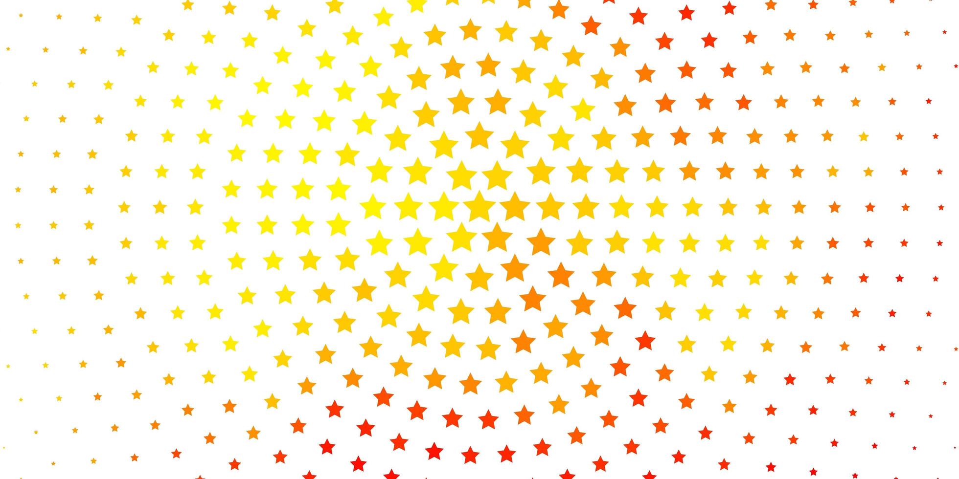 textura de vector naranja claro con hermosas estrellas. Ilustración abstracta geométrica moderna con estrellas. patrón para sitios web, páginas de destino.