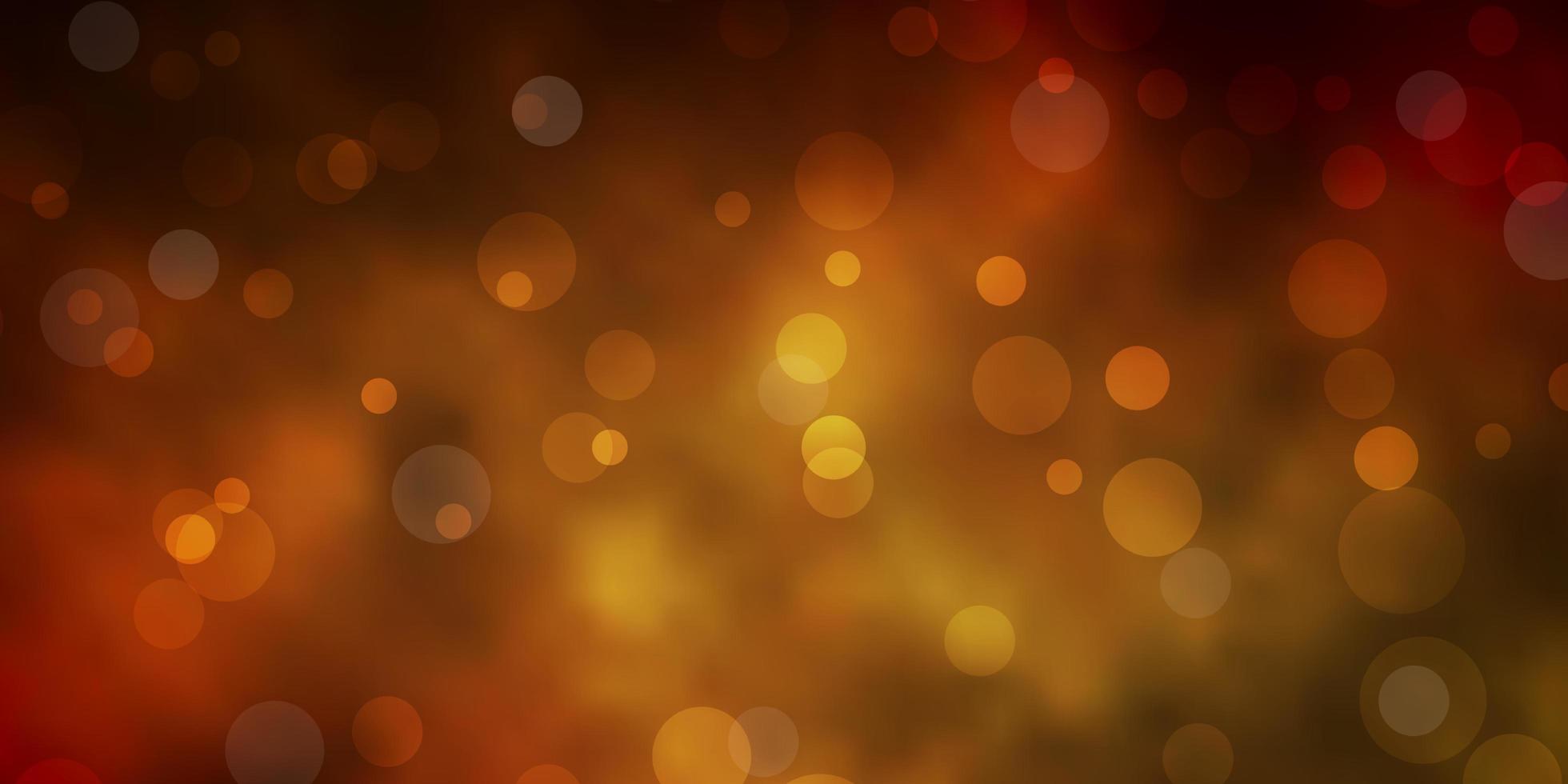 Dark Green, Yellow vector pattern with spheres. Abstract colorful disks on simple gradient background. Design for posters, banners.