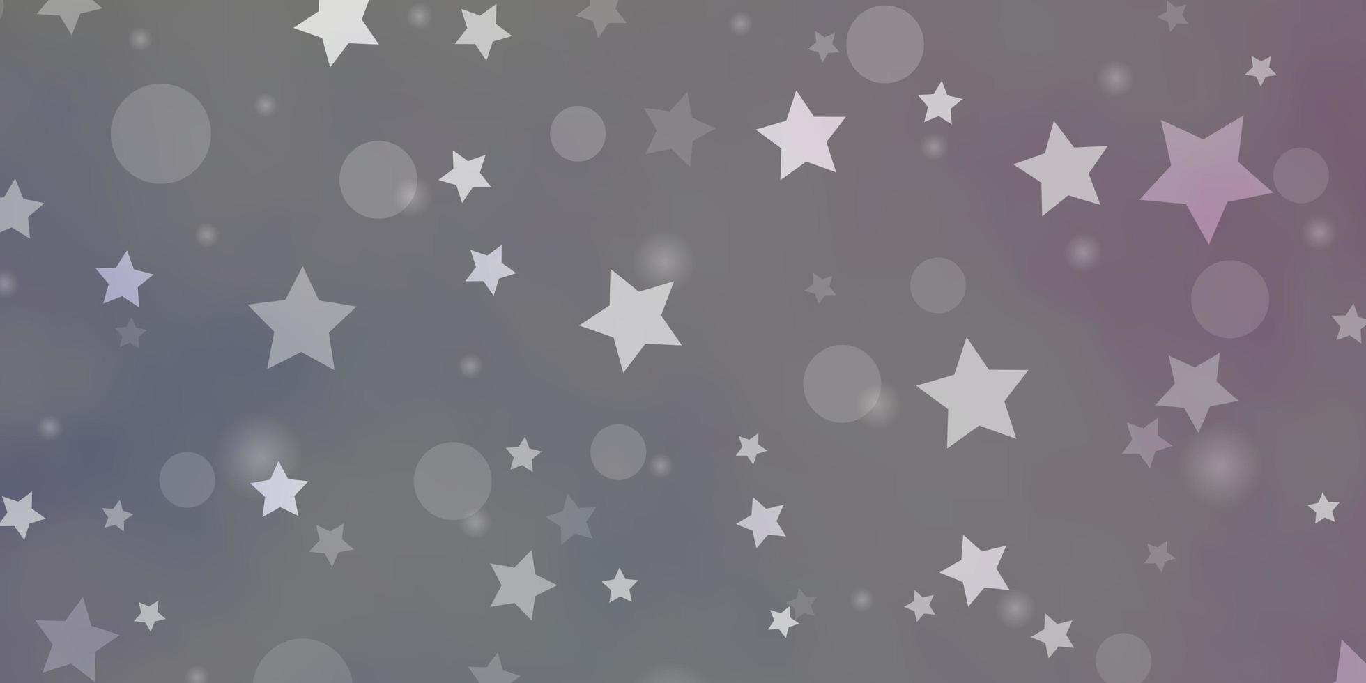 Light Multicolor vector background with circles, stars. Abstract illustration with colorful spots, stars. Design for wallpaper, fabric makers.
