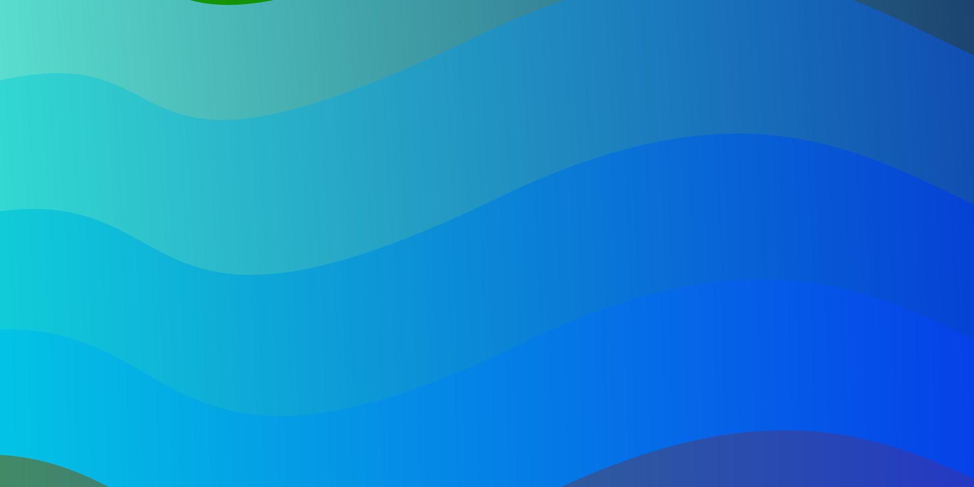 Light Blue, Green vector template with wry lines. Colorful illustration in abstract style with bent lines. Pattern for booklets, leaflets.