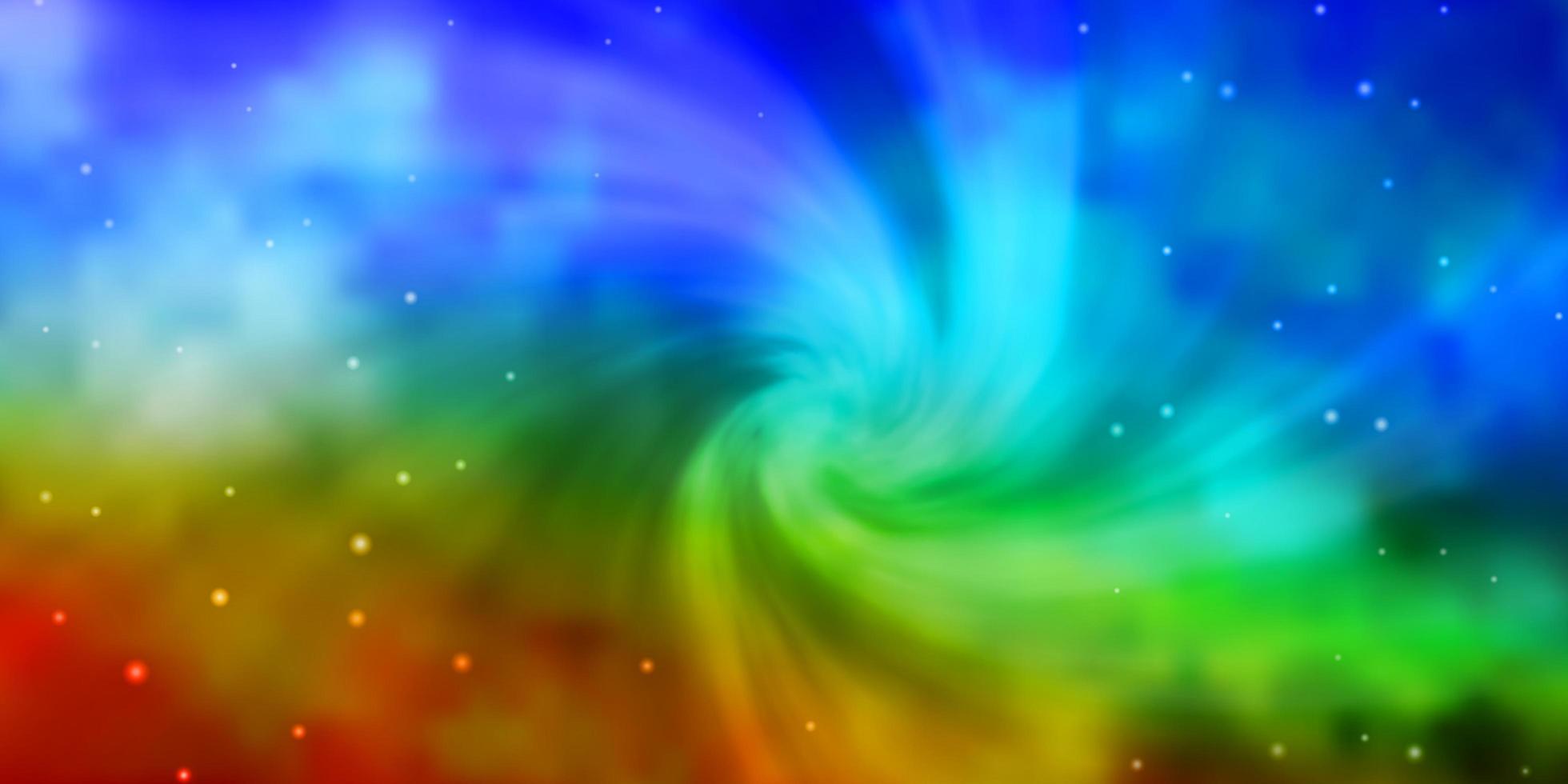 Light Multicolor vector background with colorful stars. Modern geometric abstract illustration with stars. Pattern for new year ad, booklets.