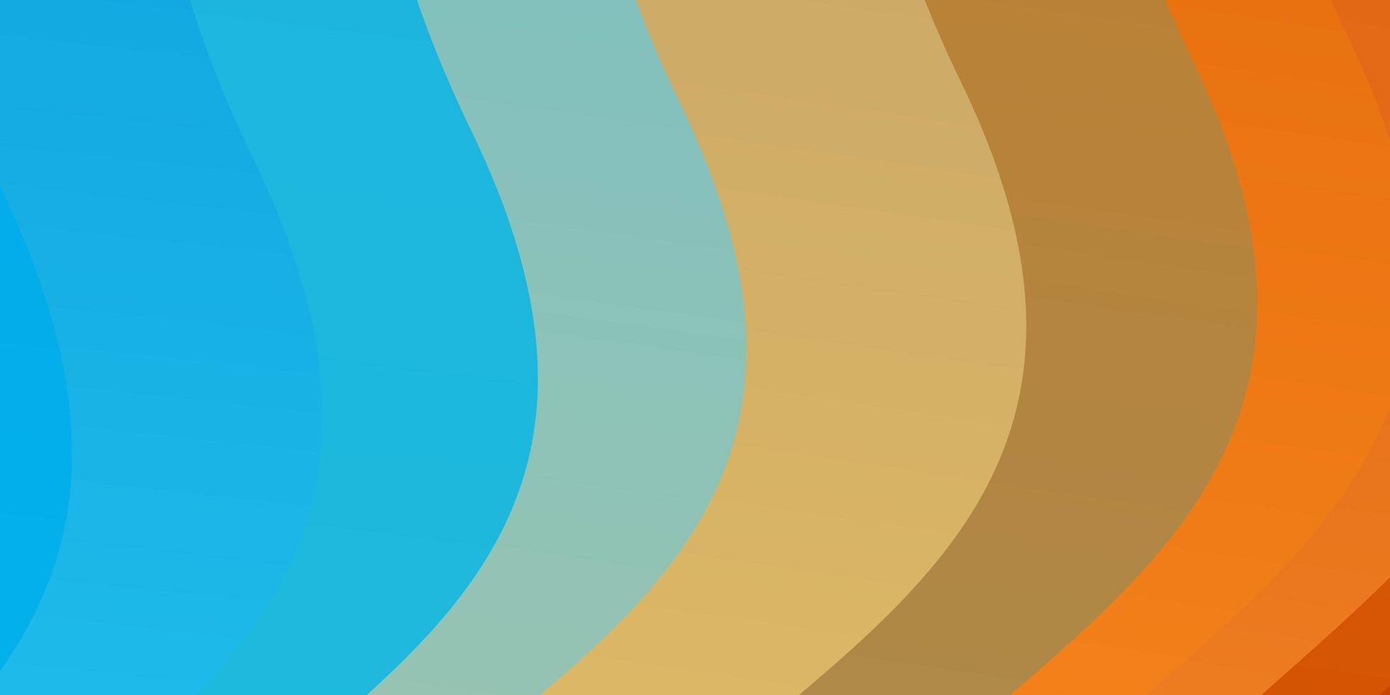 Light Blue, Yellow vector pattern with curves. Abstract gradient illustration with wry lines. Best design for your ad, poster, banner.