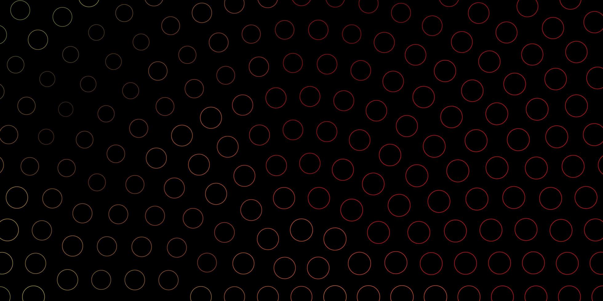 Dark Green, Red vector background with spots. Modern abstract illustration with colorful circle shapes. New template for a brand book.