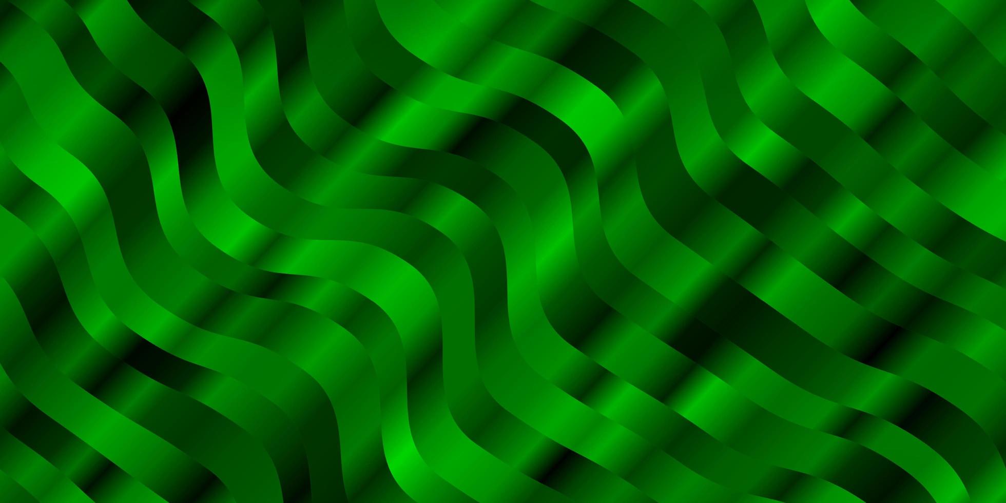 Telón de fondo de vector verde claro con arco circular. colorida ilustración abstracta con curvas de degradado. diseño para la promoción de su negocio.