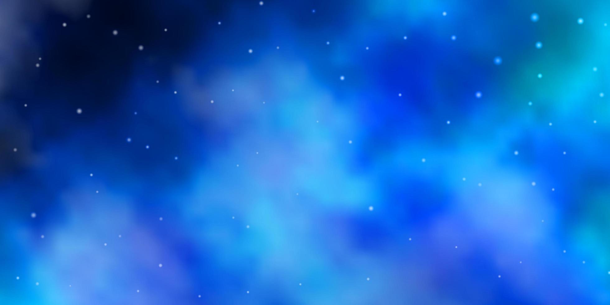 Fondo de vector azul oscuro con estrellas de colores. colorida ilustración en estilo abstracto con estrellas de degradado. diseño para la promoción de su negocio.