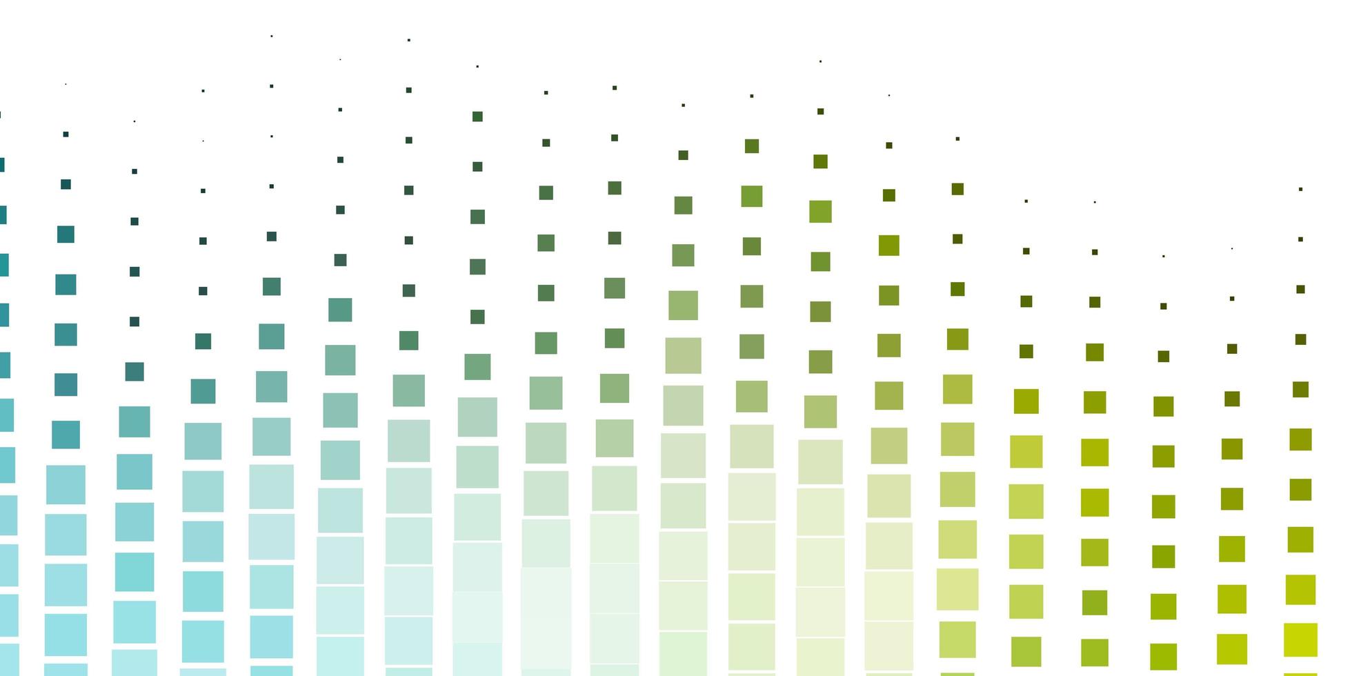 plantilla de vector azul claro, verde en rectángulos. Ilustración de degradado abstracto con rectángulos. diseño para la promoción de su negocio.