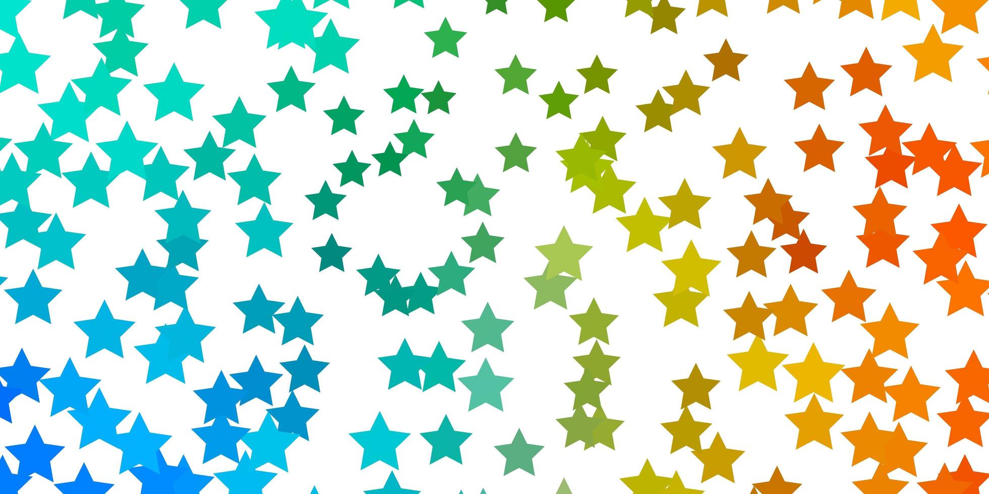 textura de vector azul claro, amarillo con hermosas estrellas. difuminar el diseño decorativo en un estilo sencillo con estrellas. mejor diseño para su anuncio, cartel, banner.