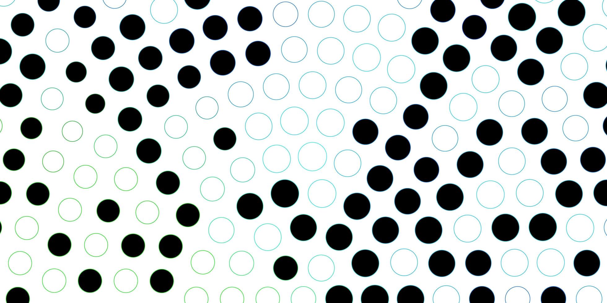 Dark Blue, Green vector backdrop with dots. Illustration with set of shining colorful abstract spheres. Pattern for booklets, leaflets.