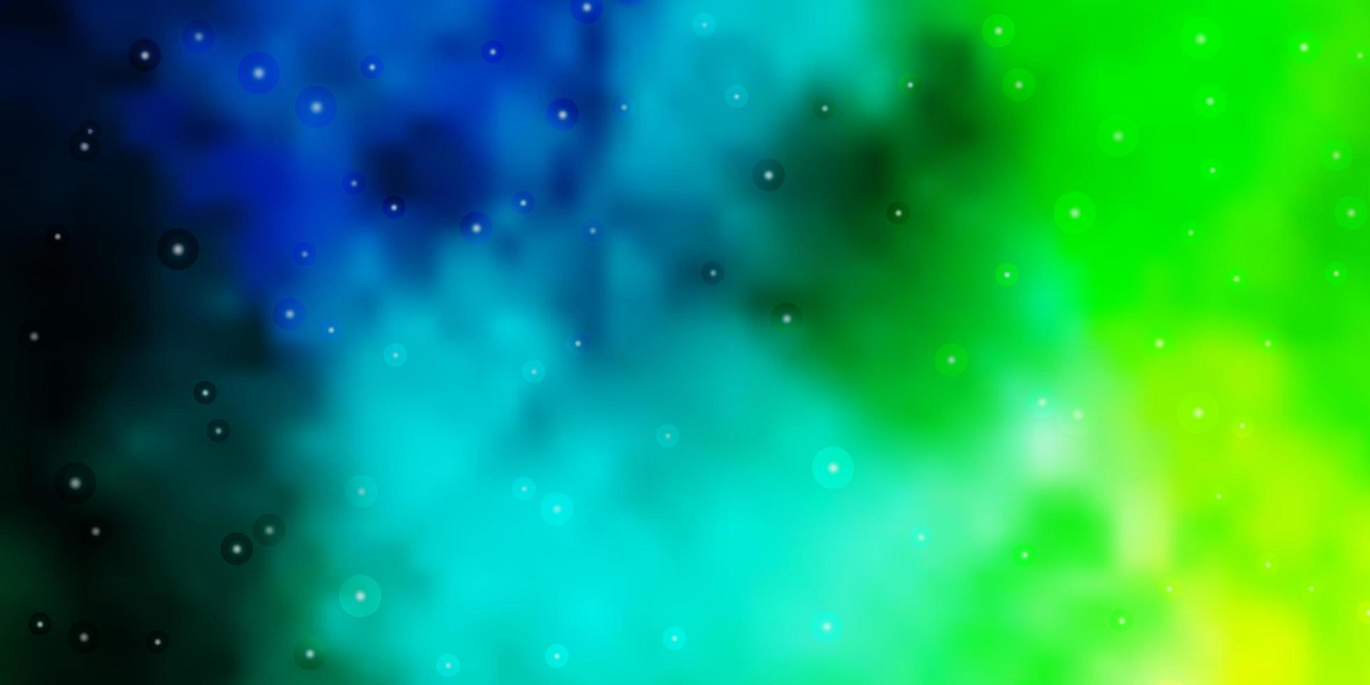 patrón de vector azul claro, verde con estrellas abstractas. Ilustración abstracta geométrica moderna con estrellas. patrón para sitios web, páginas de destino.