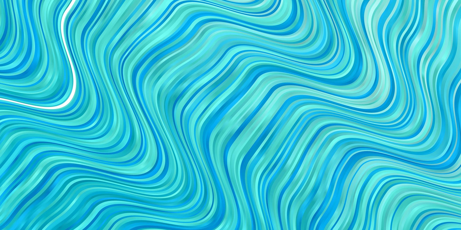 Fondo de vector azul claro, verde con líneas. colorida ilustración abstracta con curvas de degradado. plantilla para teléfonos móviles.