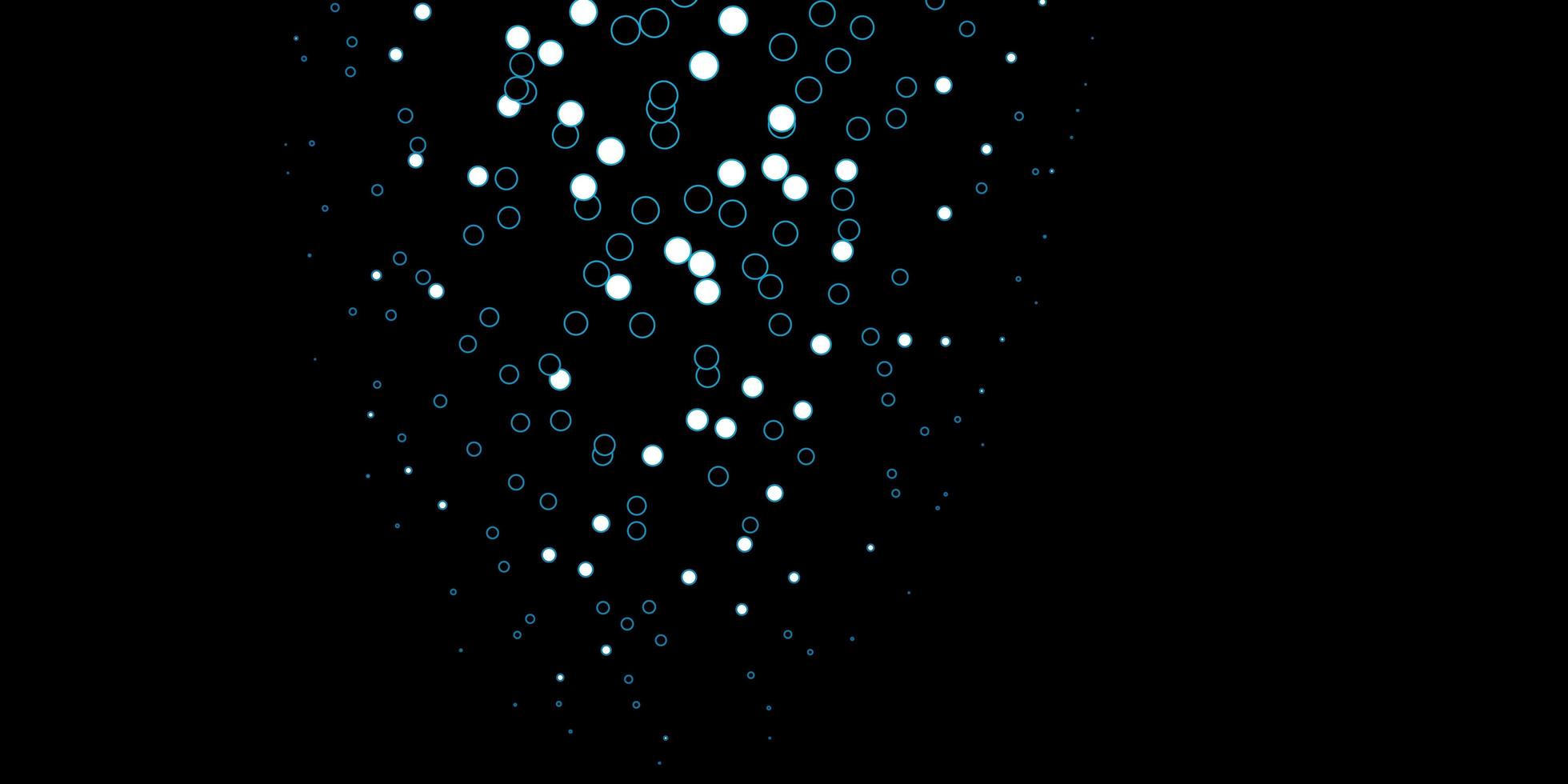 textura de vector azul oscuro con discos. Ilustración colorida con puntos degradados en estilo natural. patrón para folletos, folletos.