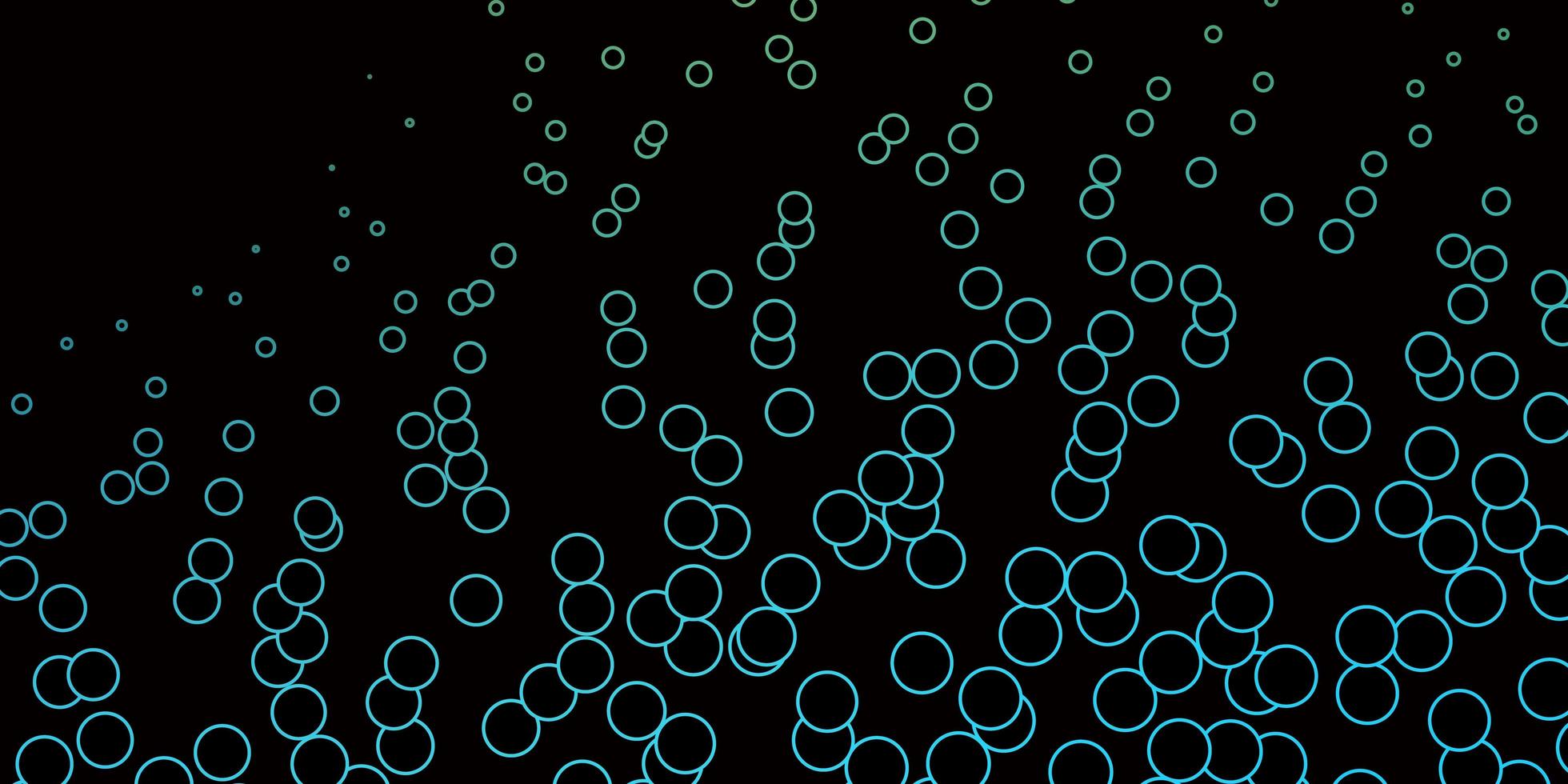 Dark Blue, Green vector template with circles. Glitter abstract illustration with colorful drops. New template for your brand book.