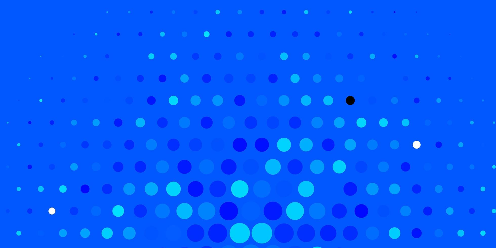 Dark BLUE vector layout with circles. Colorful illustration with gradient dots in nature style. Pattern for business ads.