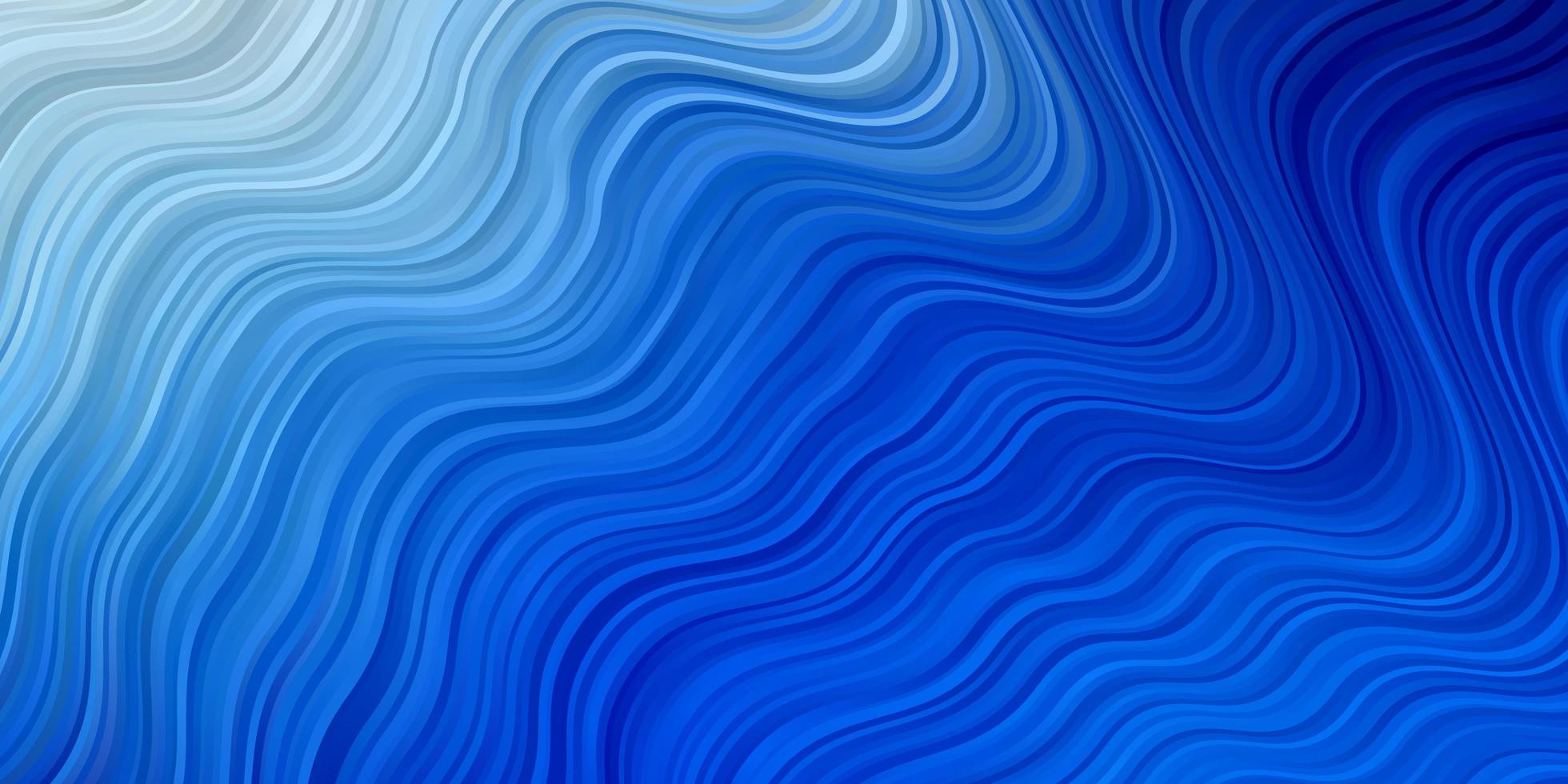 Light BLUE vector template with curved lines. Colorful illustration with curved lines. Best design for your posters, banners.