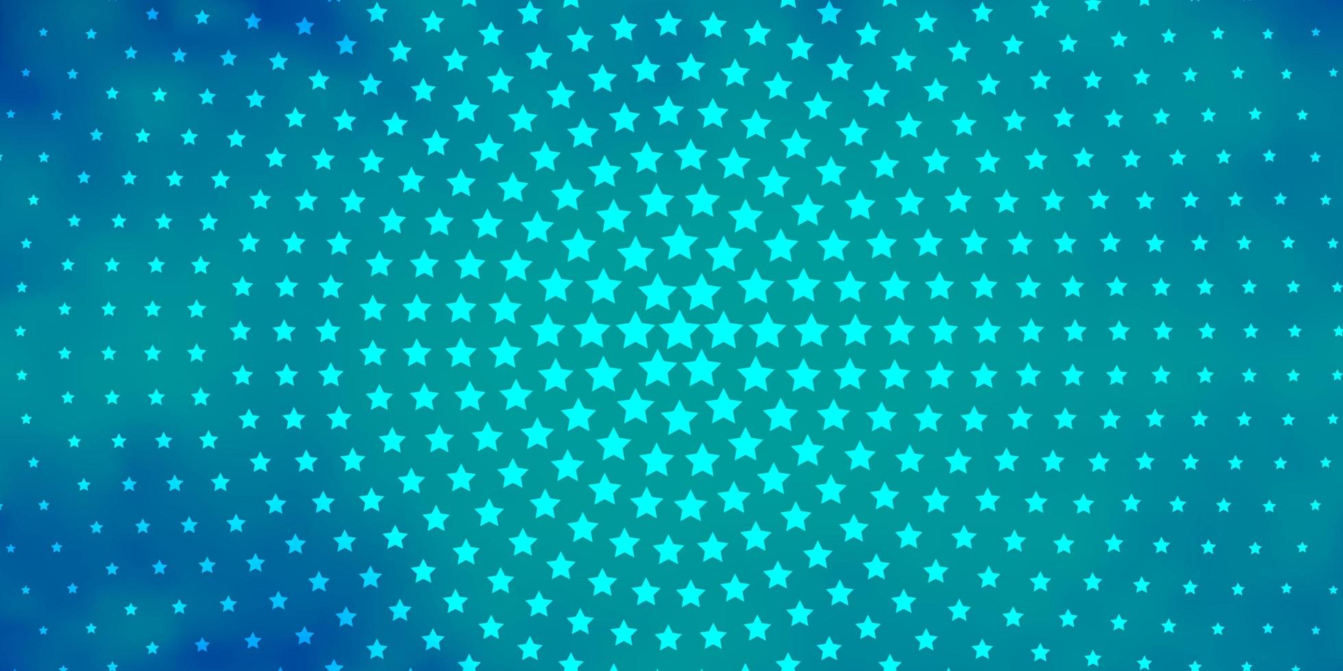 Fondo de vector azul claro con estrellas pequeñas y grandes. difuminar el diseño decorativo en un estilo sencillo con estrellas. patrón para sitios web, páginas de destino.