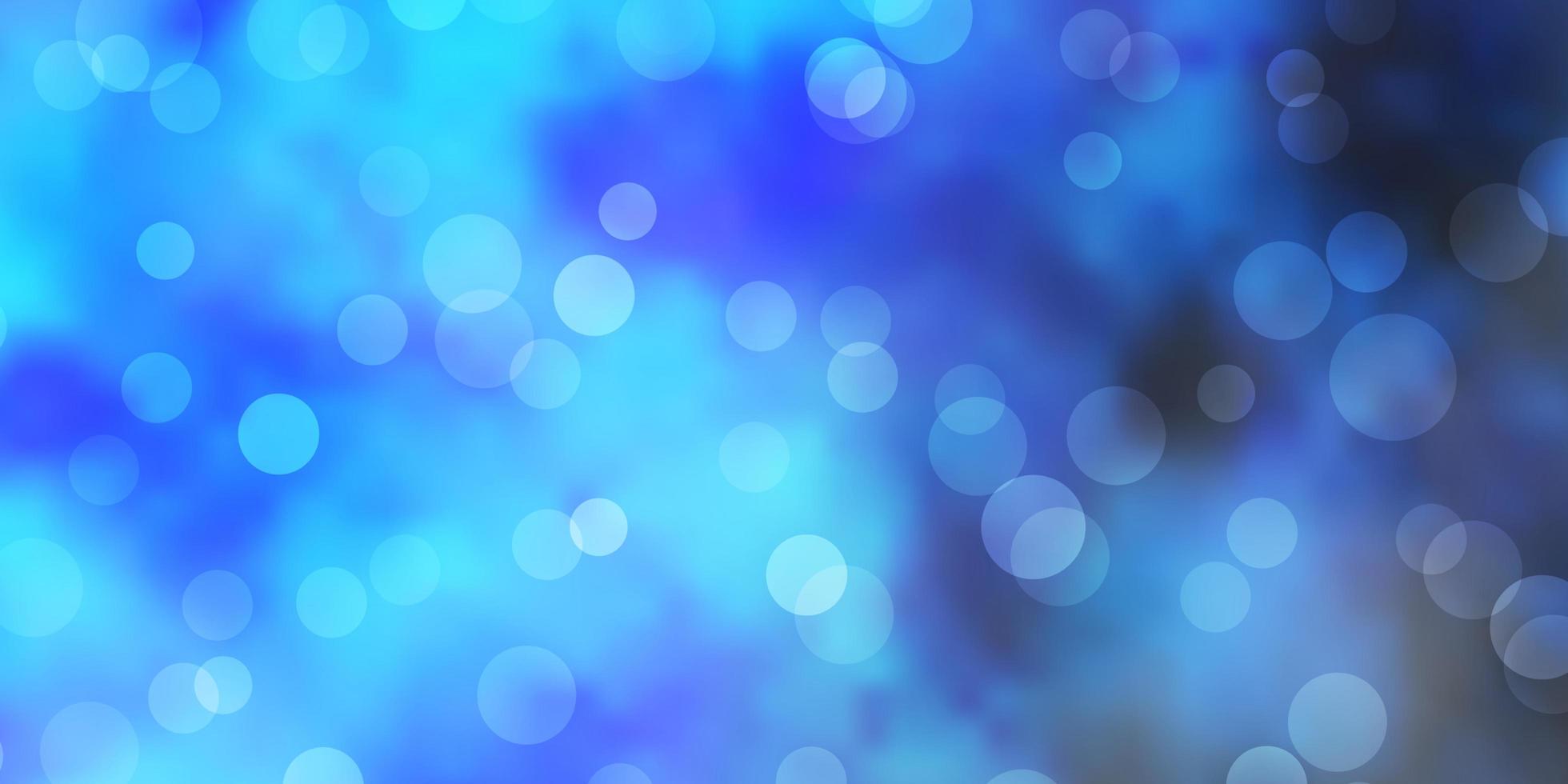 Light BLUE vector template with circles. Abstract colorful disks on simple gradient background. New template for a brand book.