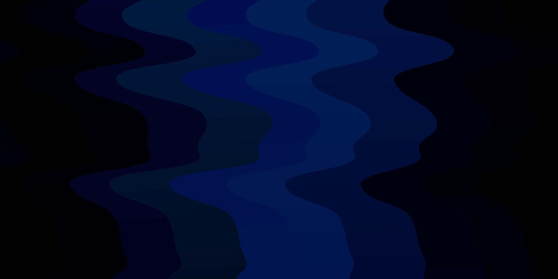 Dark BLUE vector template with lines. Abstract illustration with bandy gradient lines. Design for your business promotion.